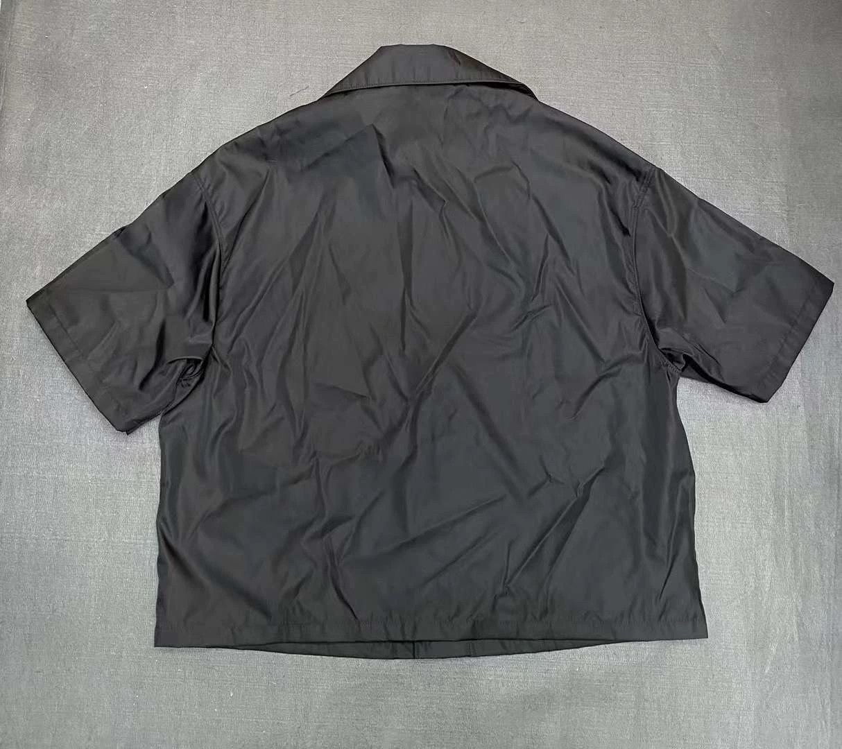 Prada Prada 23SS Nylon Shirt with Triangle Logo Size US M / EU 48-50 / 2 - 2 Thumbnail