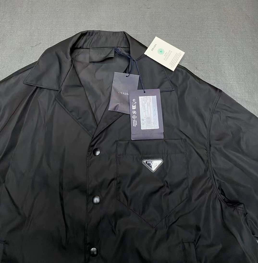 Prada Prada 23SS Nylon Shirt with Triangle Logo Size US M / EU 48-50 / 2 - 3 Thumbnail