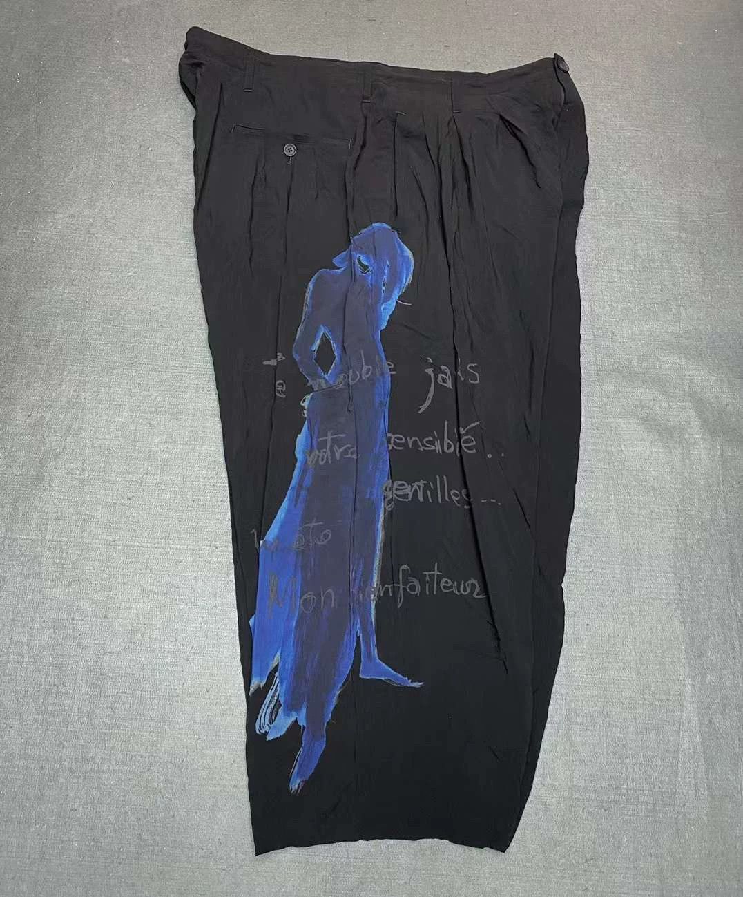 Yohji Yamamoto Yohji Yamamoto Silk Printed Pants Size US 26 / EU 42 - 3 Thumbnail