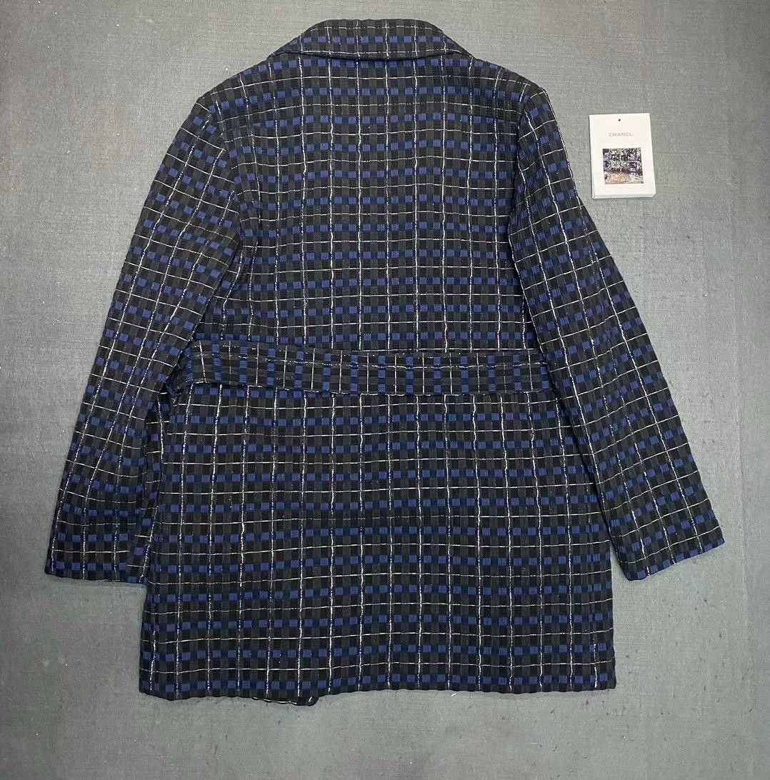Chanel Chanel Plaid Trench Coat Size US XXS / EU 40 - 2 Thumbnail