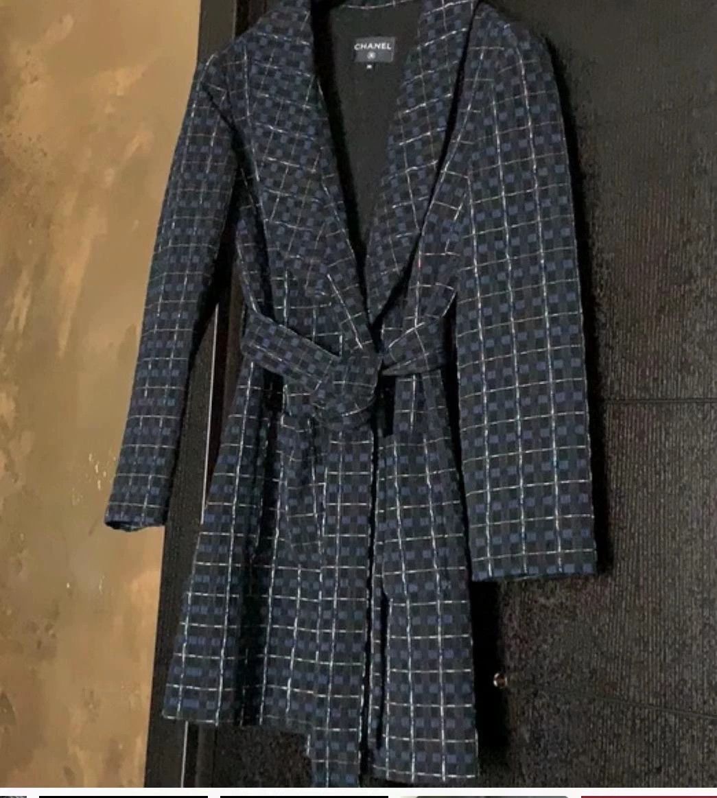 Chanel Chanel Plaid Trench Coat Size US XXS / EU 40 - 5 Thumbnail