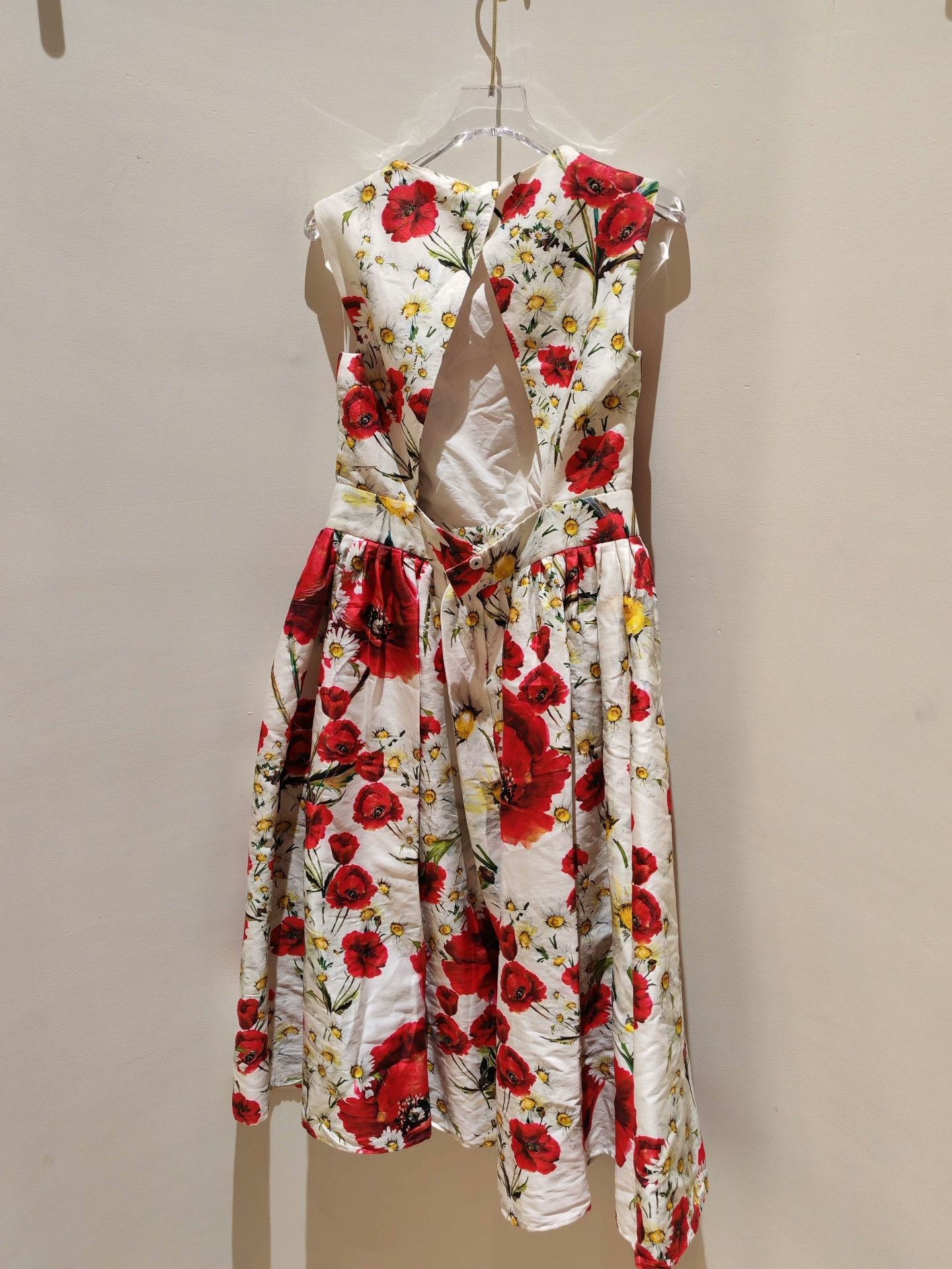 Dolce & Gabbana Dolce & Gabbana Poppy Print Dress Size M / US 6-8 / IT 42-44 - 4 Thumbnail