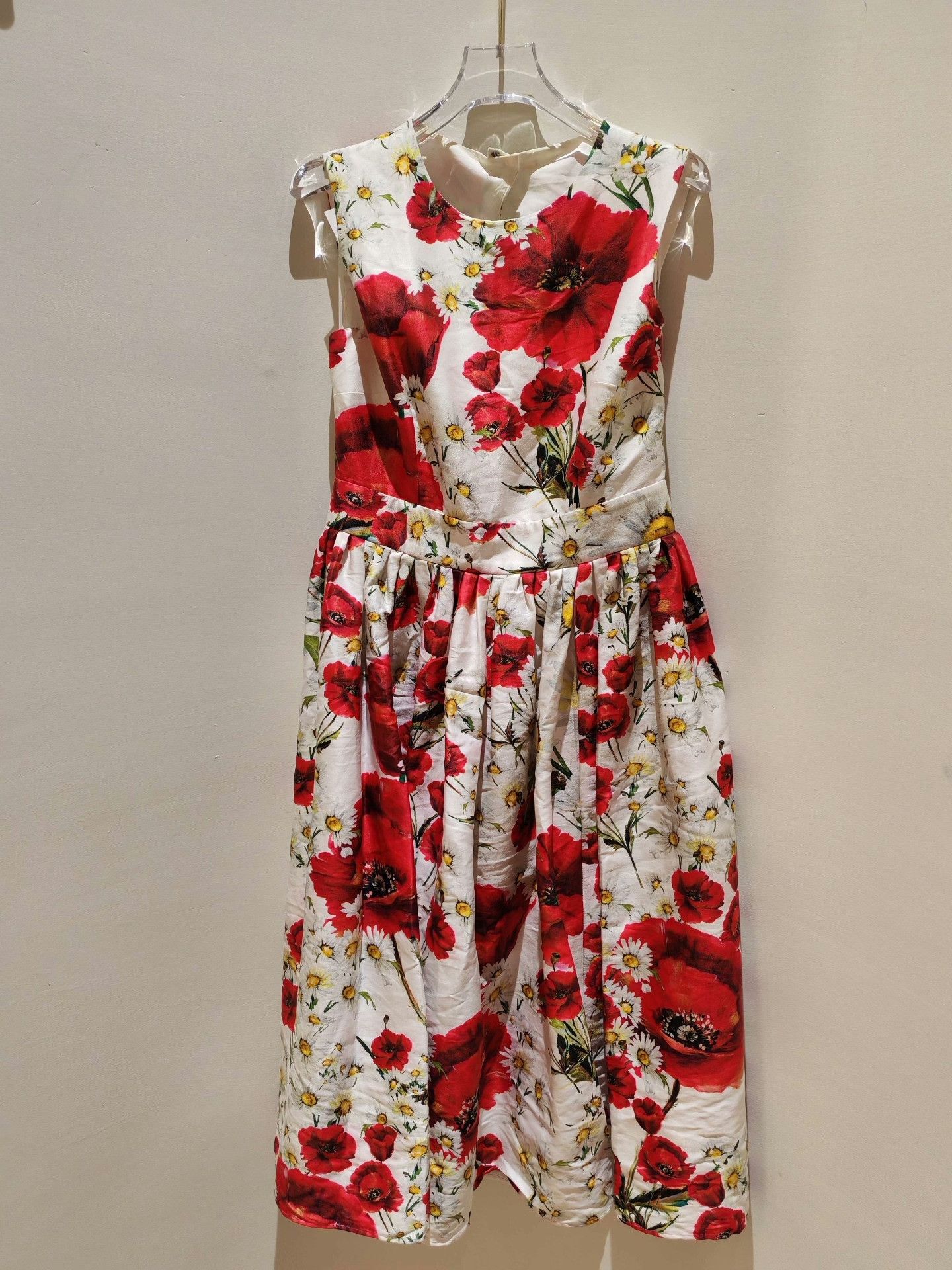Dolce & Gabbana Dolce & Gabbana Poppy Print Dress Size M / US 6-8 / IT 42-44 - 6 Thumbnail