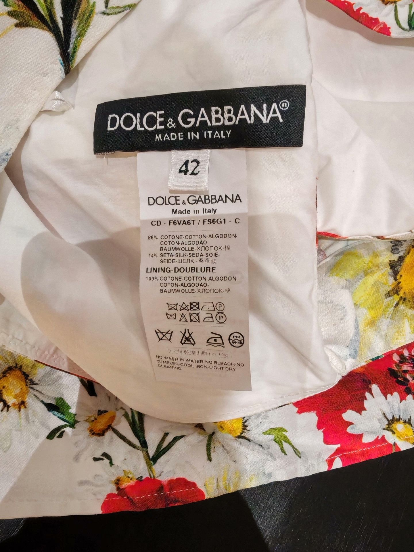 Dolce & Gabbana Dolce & Gabbana Poppy Print Dress Size M / US 6-8 / IT 42-44 - 5 Thumbnail