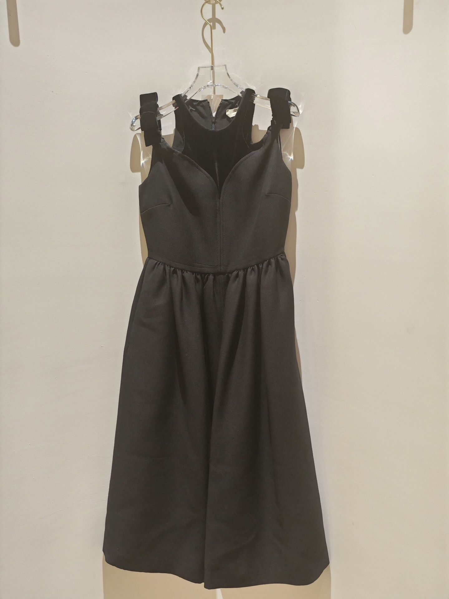 Fendi Fendi Black Off-Shoulder Bow Dress Size S / US 4 / IT 40 - 4 Thumbnail