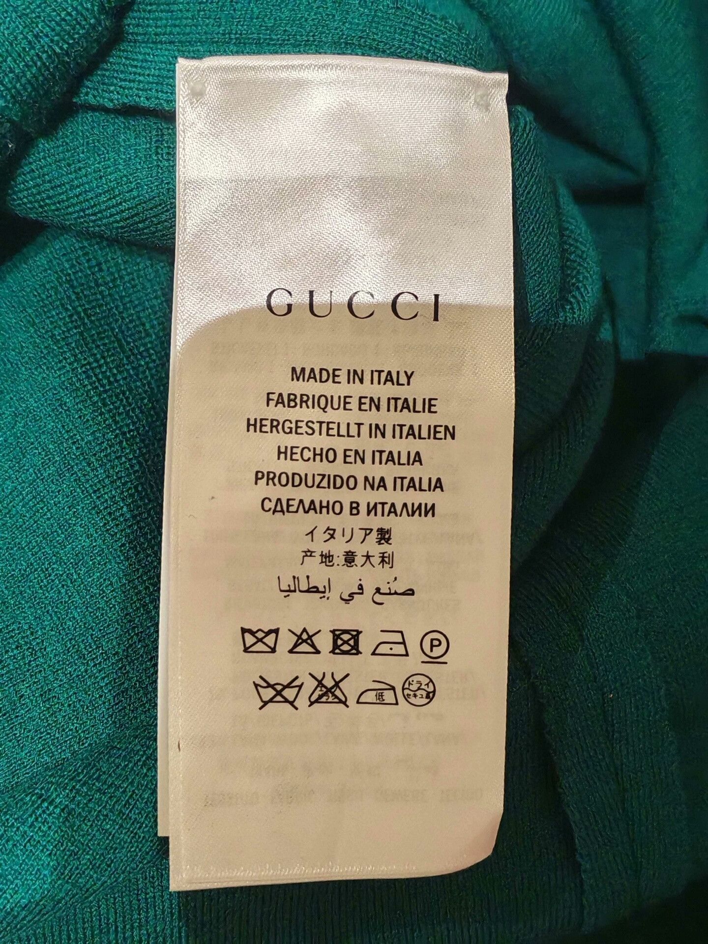 Gucci Gucci Pearl Embellished Pink Green Dress Size S / US 4 / IT 40 - 7 Thumbnail