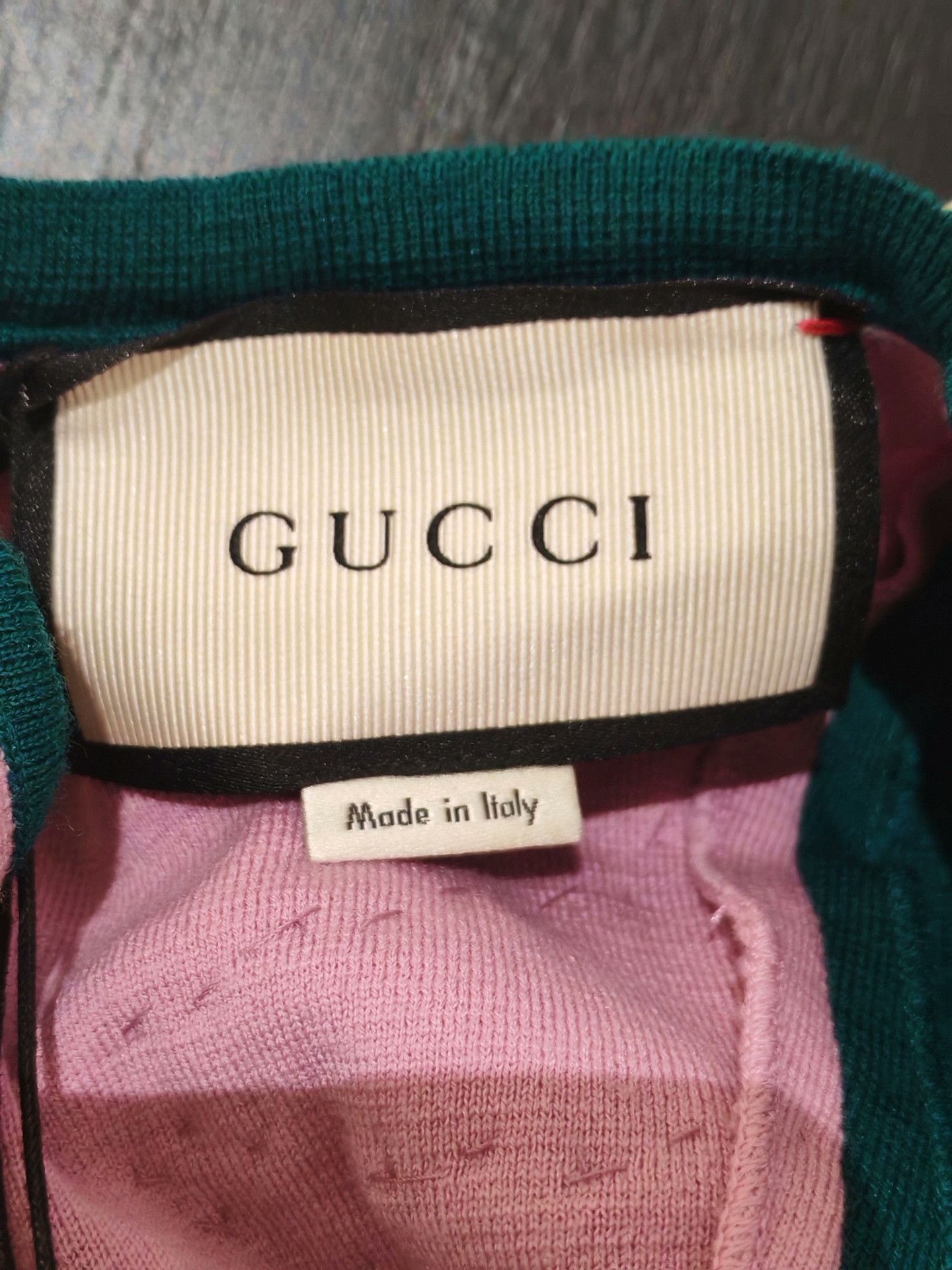 Gucci Gucci Pearl Embellished Pink Green Dress Size S / US 4 / IT 40 - 8 Thumbnail