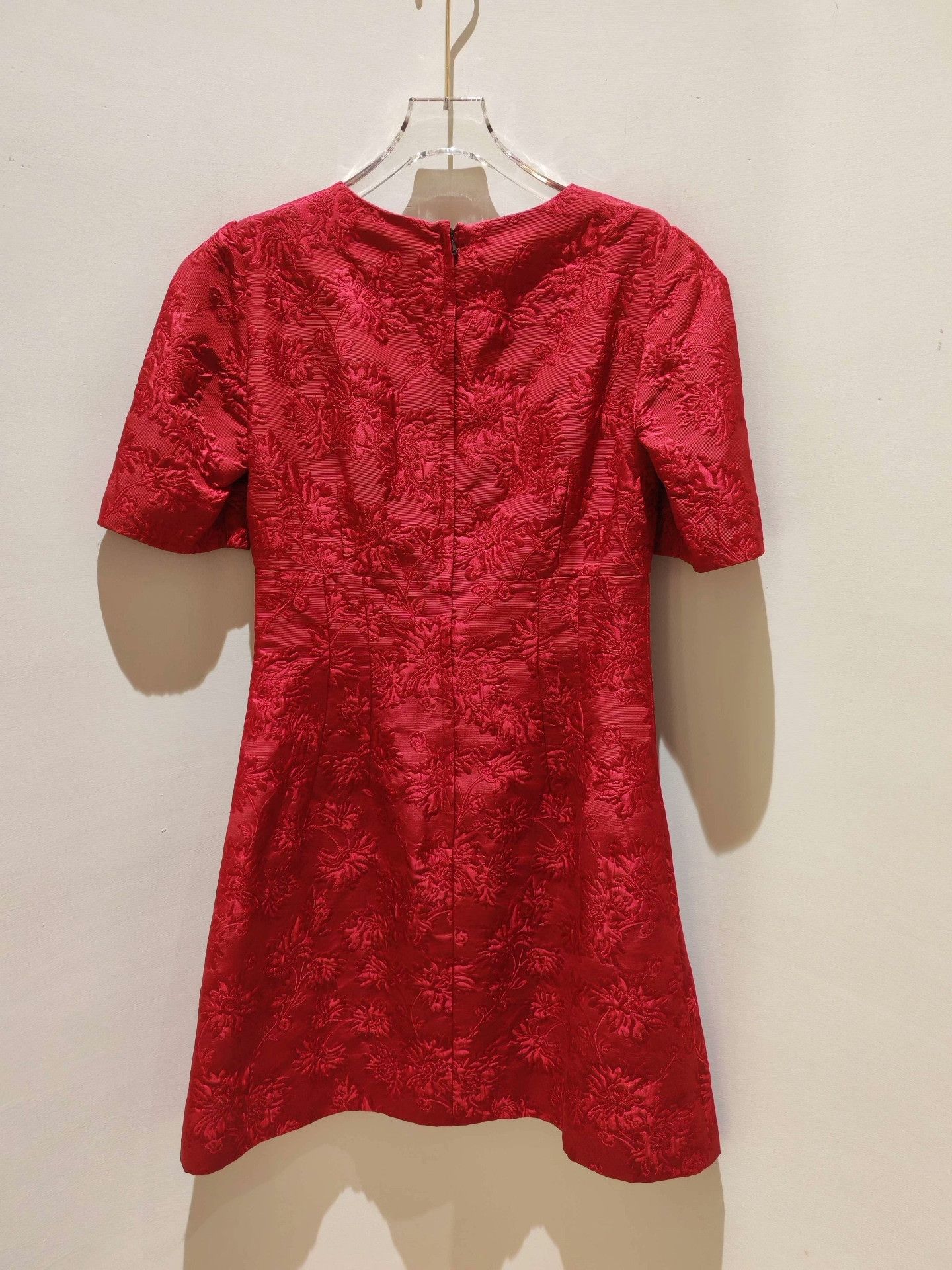 Dolce & Gabbana Dolce&Gabbana Red Embroidered Dress Size S / US 4 / IT 40 - 4 Thumbnail
