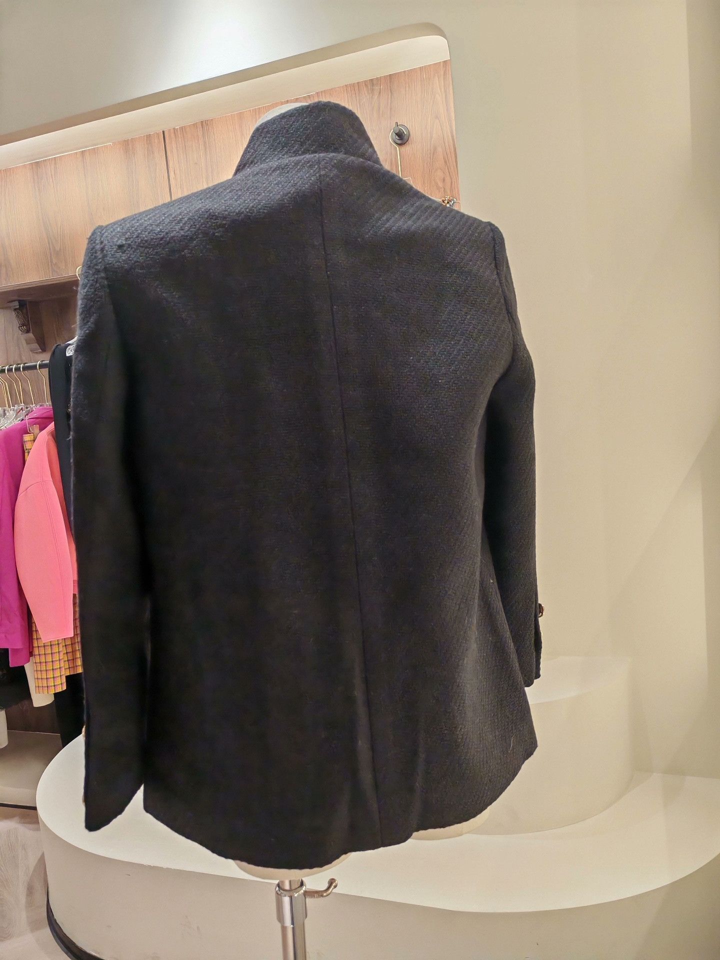 Alexa Chung Alexa by J Black Wool Coat Size S / US 4 / IT 40 - 2 Thumbnail
