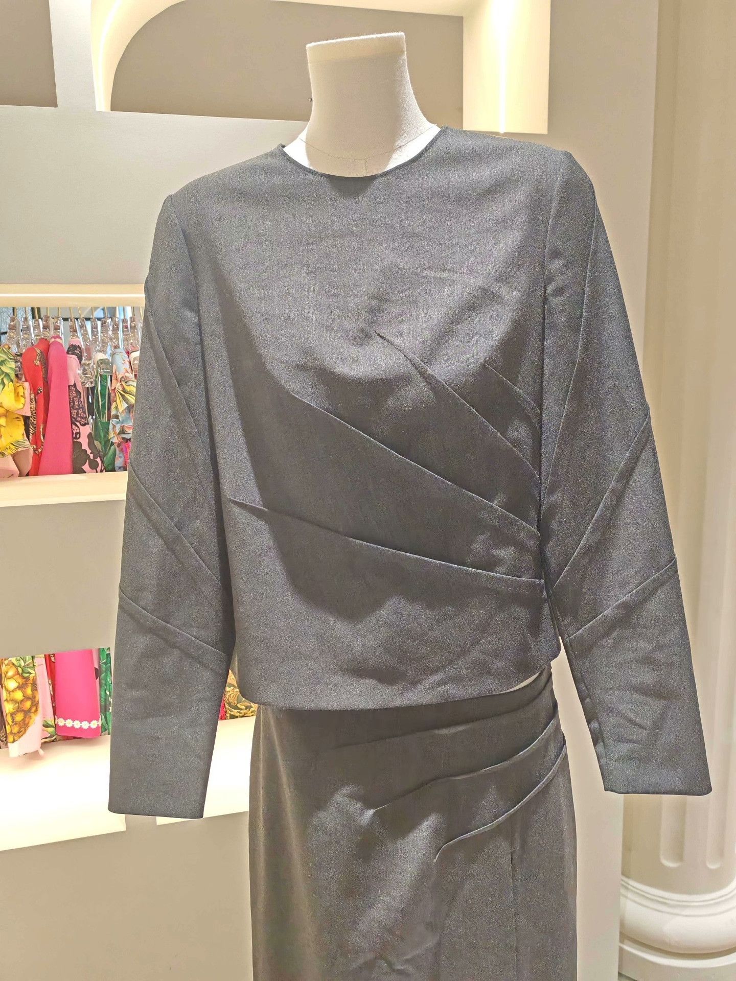 Alberta Ferretti Alberta Ferretti Gray Two-Piece Set Size S / US 4 / IT 40 - 3 Thumbnail