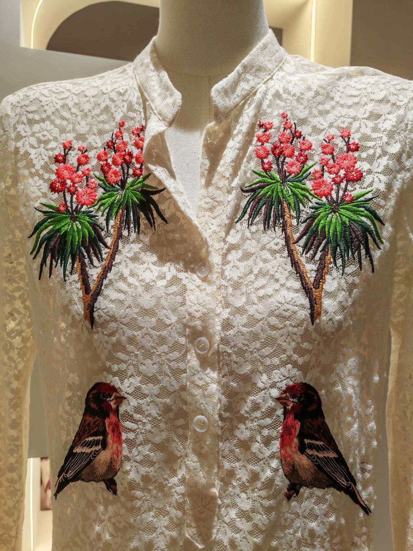 Stella McCartney Stella McCartney White Lace Dress Size S / US 4 / IT 40 - 2 Thumbnail