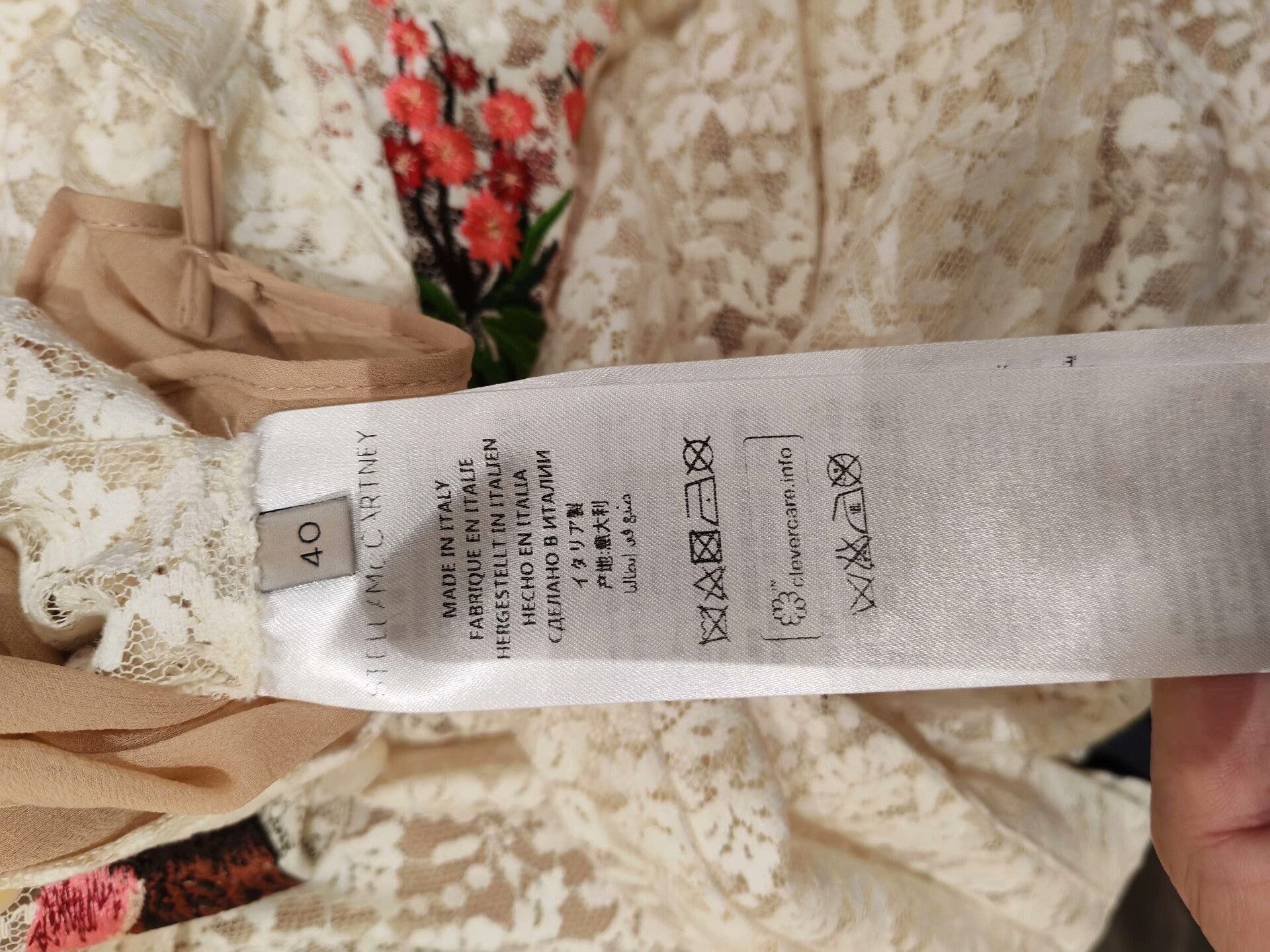 Stella McCartney Stella McCartney White Lace Dress Size S / US 4 / IT 40 - 8 Thumbnail