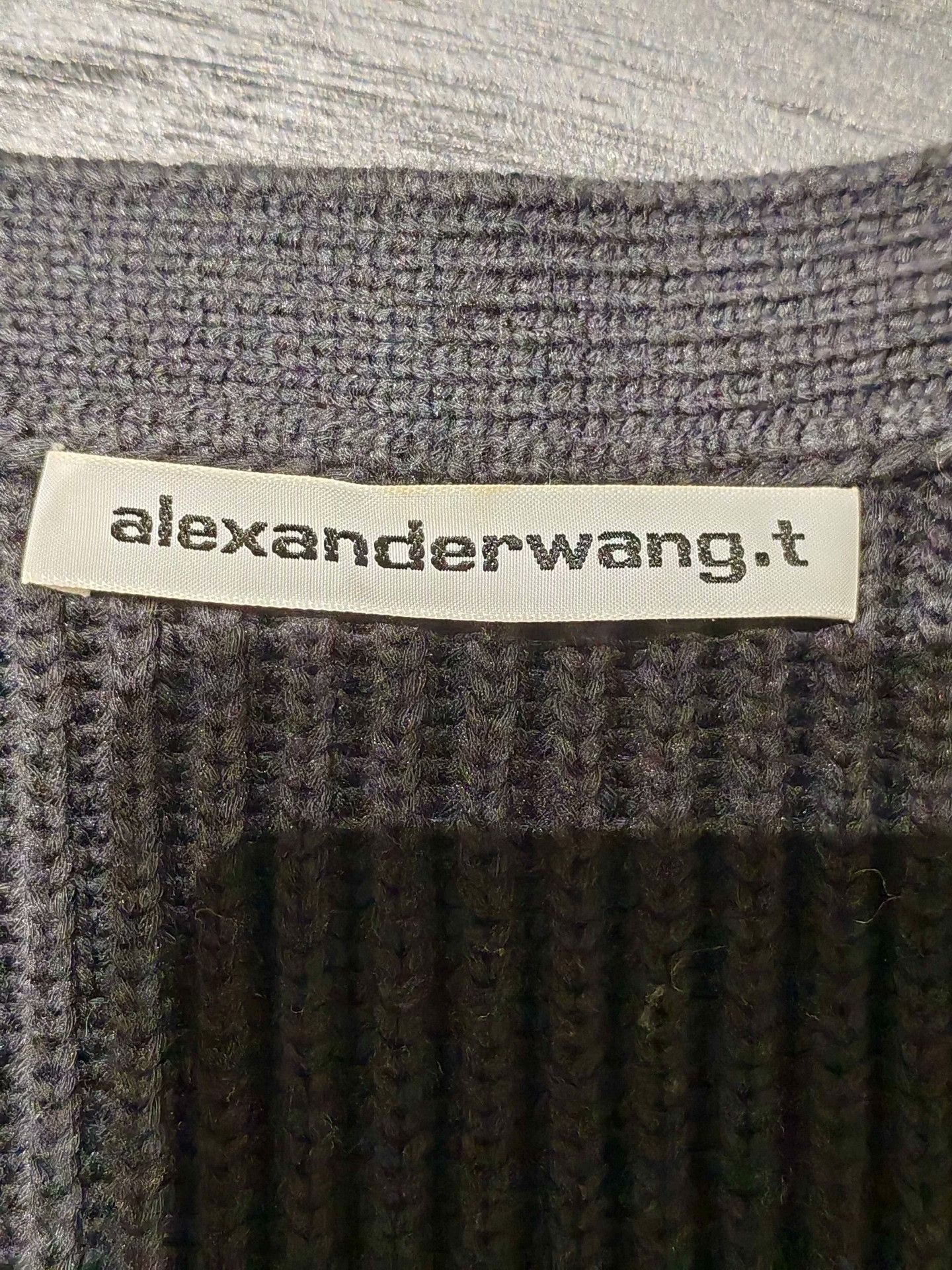 Alexander Wang Alexander Wang Black V-Neck Short-Sleeve Knit Cardigan Size S / US 4 / IT 40 - 4 Thumbnail