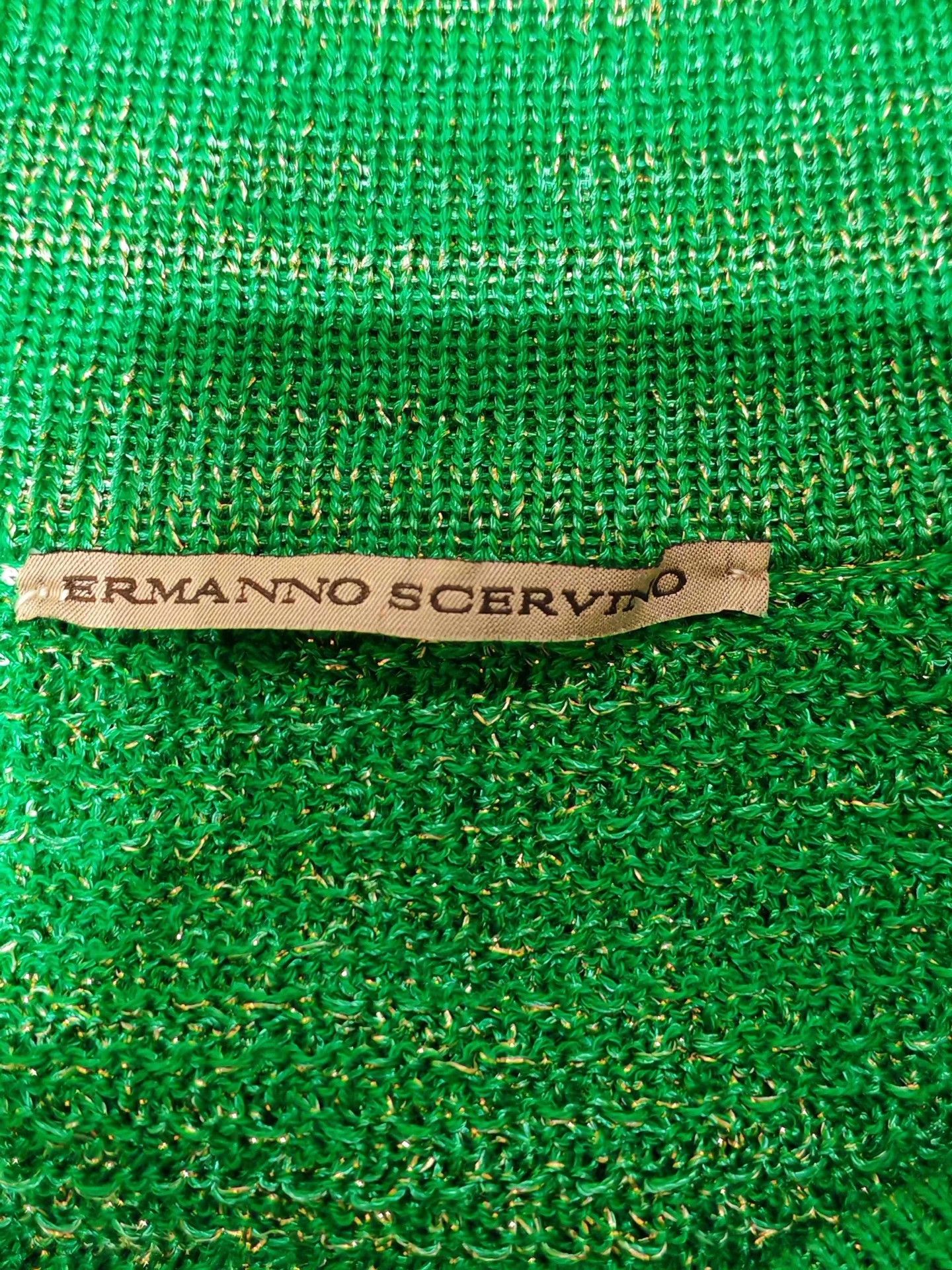 Ermanno Scervino Ermanno Scervino Green V-Neck Knit Top Size S / US 4 / IT 40 - 5 Thumbnail