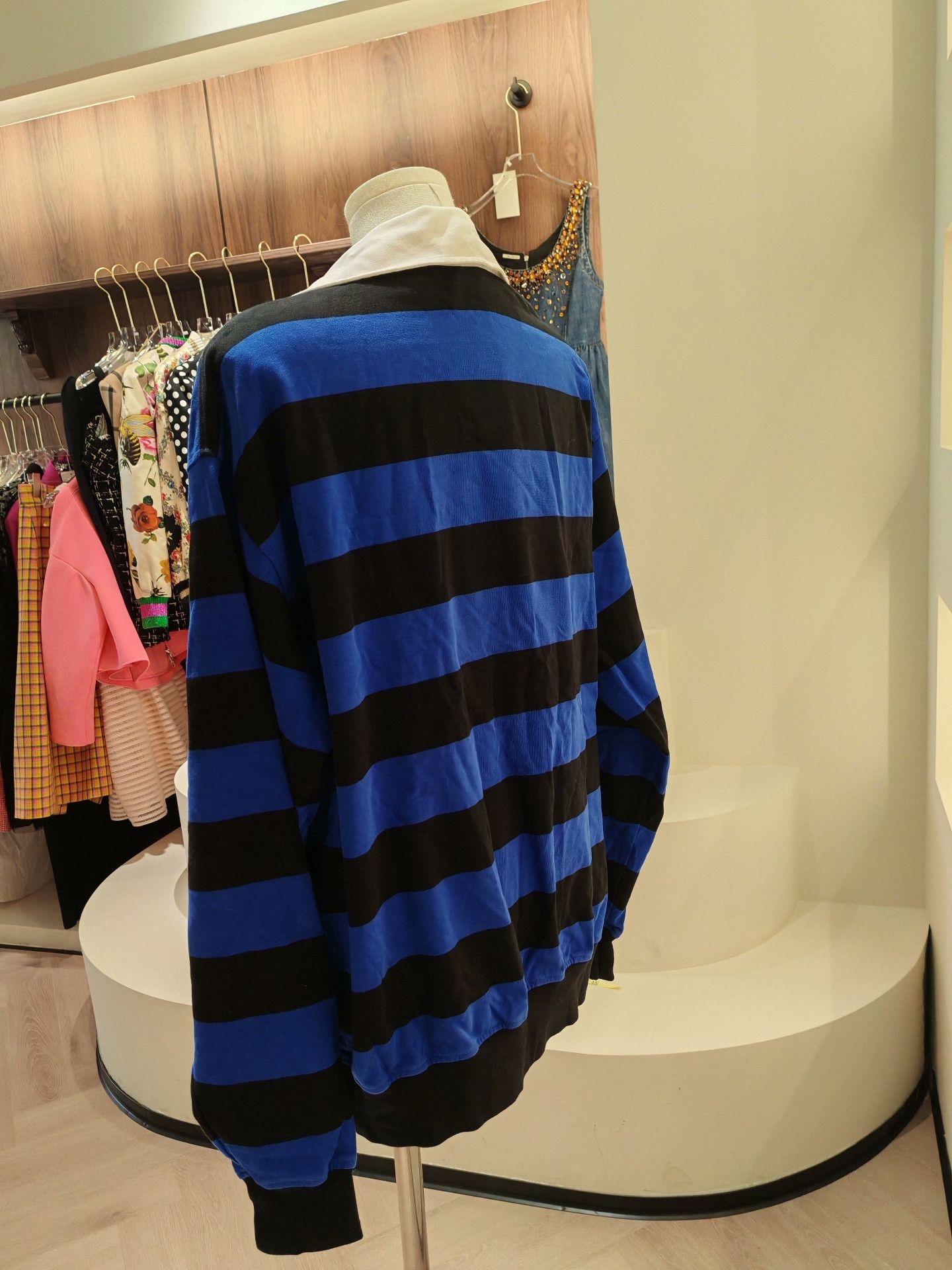 Alexander Wang Alexander Wang Blue Black Stripe Sweatshirt XS Size XS / US 0-2 / IT 36-38 - 2 Thumbnail
