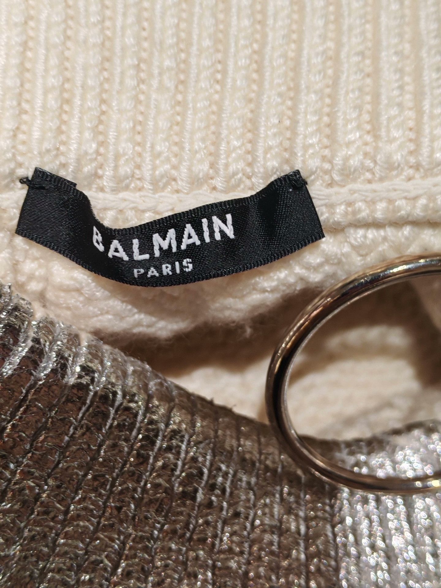 Balmain Balmain Silver Sequin Knit Set Size XS / US 0-2 / IT 36-38 - 8 Thumbnail