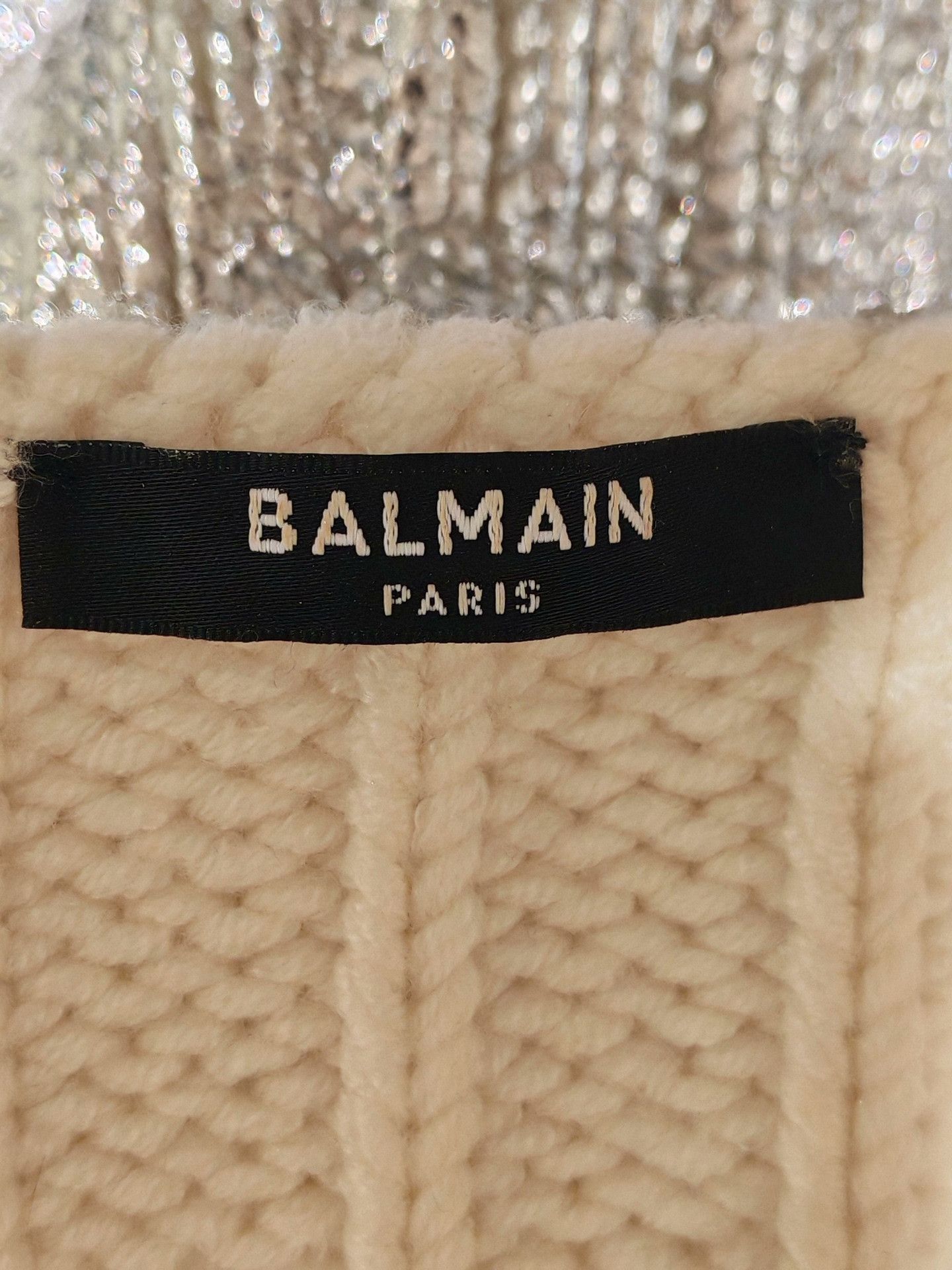 Balmain Balmain Silver Sequin Knit Set Size XS / US 0-2 / IT 36-38 - 6 Thumbnail