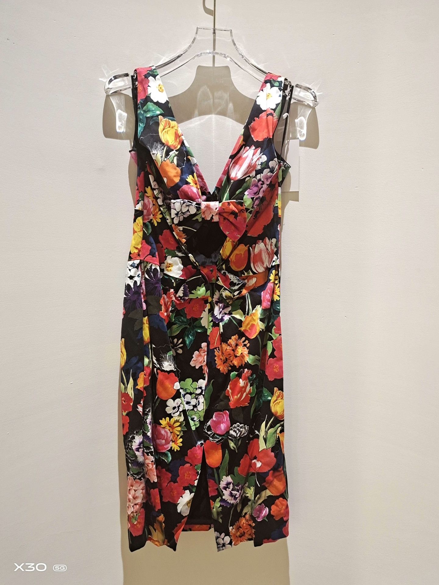 Moschino MOSCHINO Floral Print Midi Dress Size S / US 4 / IT 40 - 7 Thumbnail