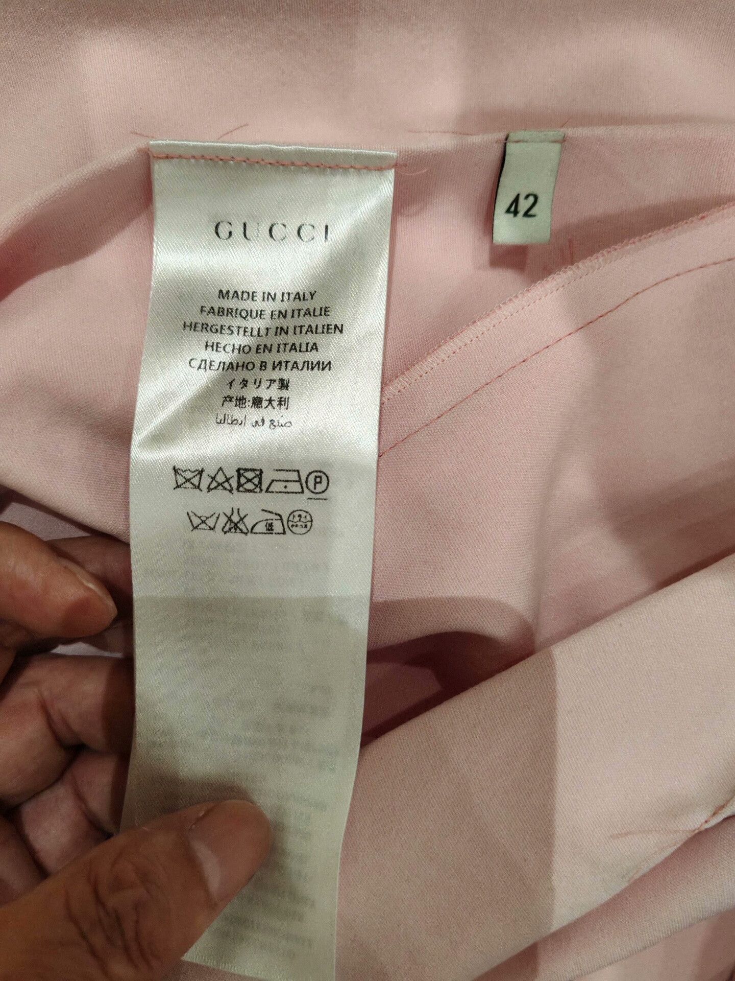 Gucci Gucci Pink Satin Dress Size 42 Size M / US 6-8 / IT 42-44 - 9 Thumbnail