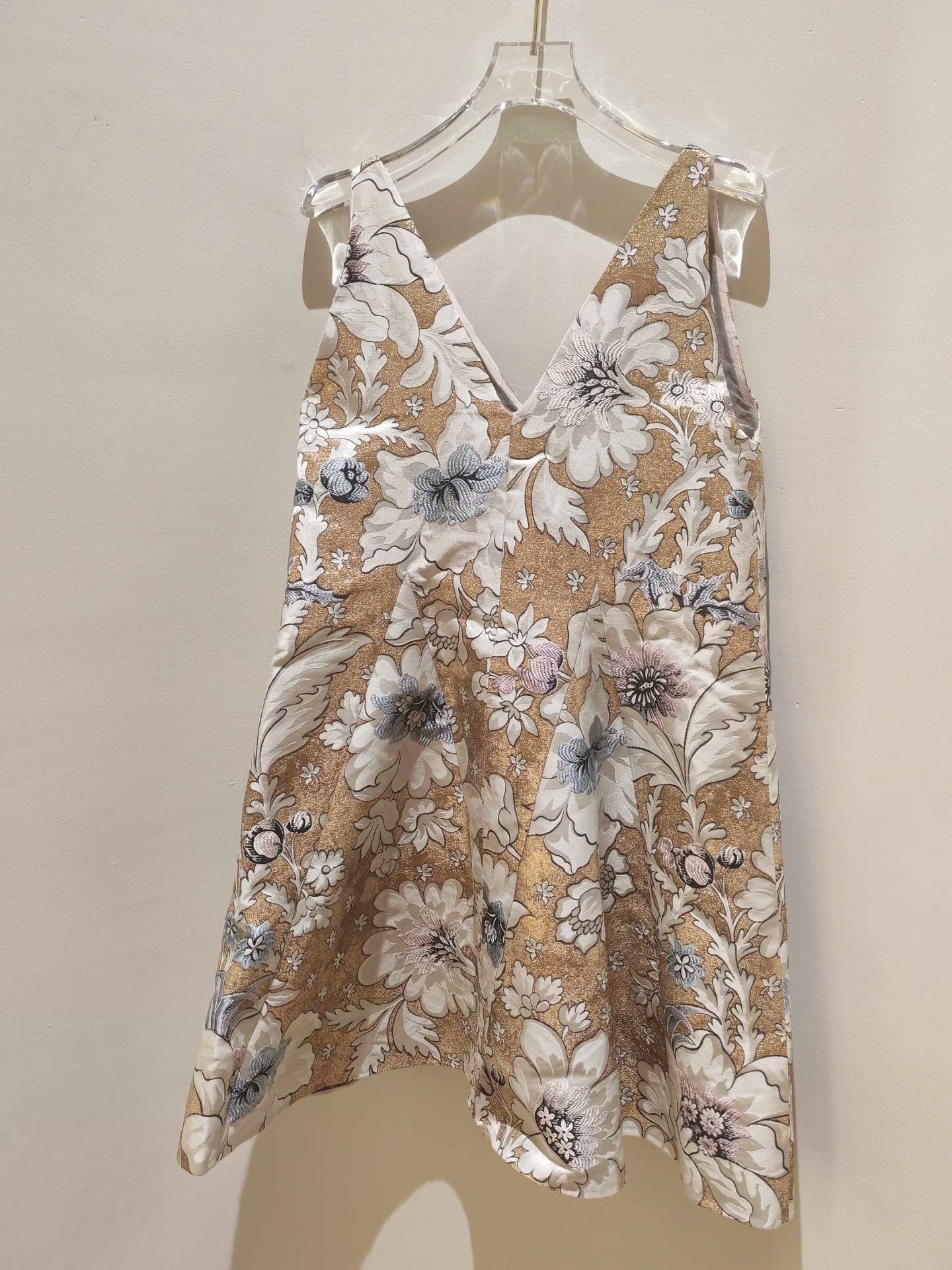 Fendi FENDI Runway V-neck Gold Thread Dress Size S / US 4 / IT 40 - 2 Thumbnail
