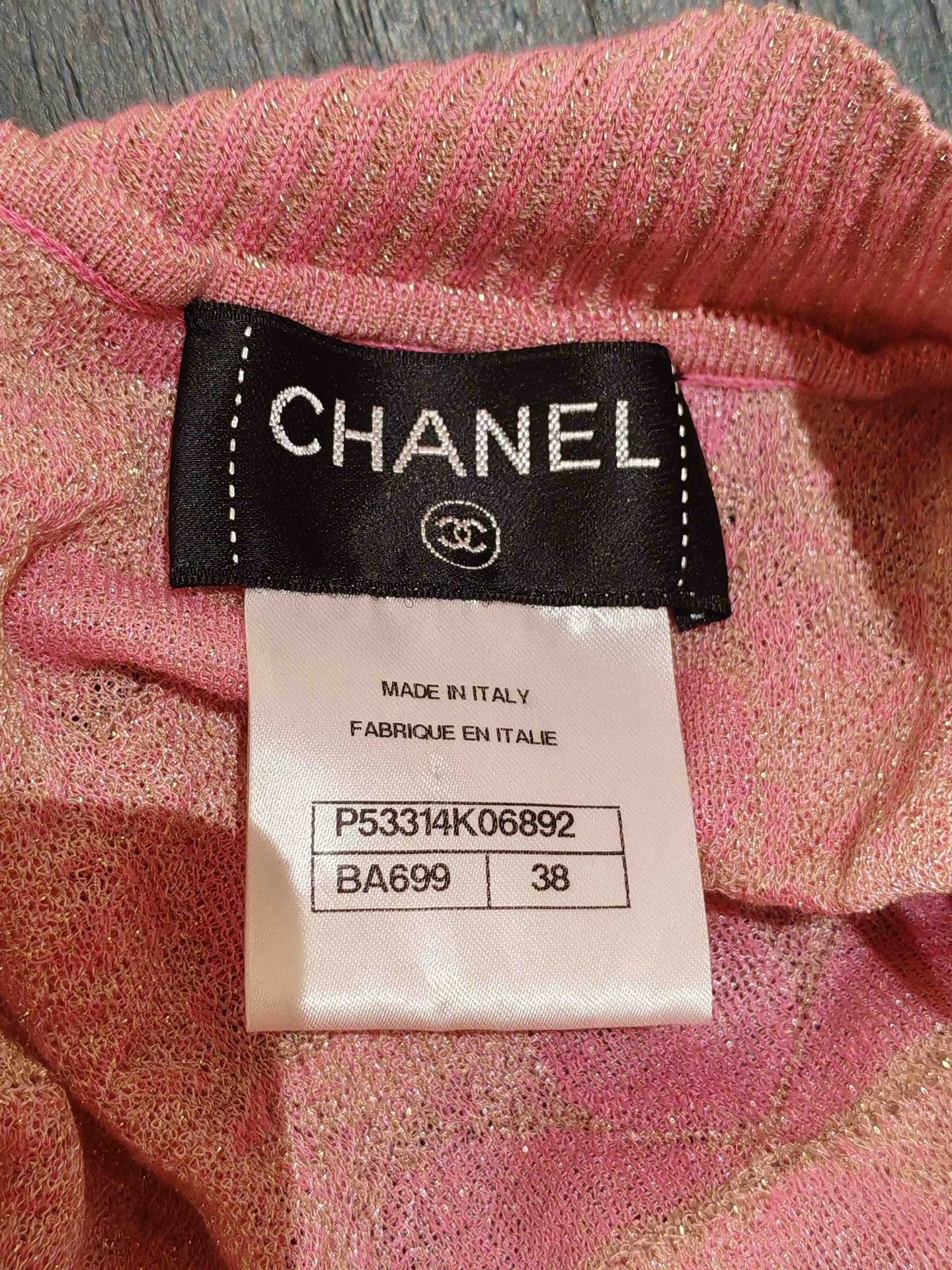Chanel Chanel Pink Knit Sleeveless Dress 38 Size S / US 4 / IT 40 - 6 Thumbnail