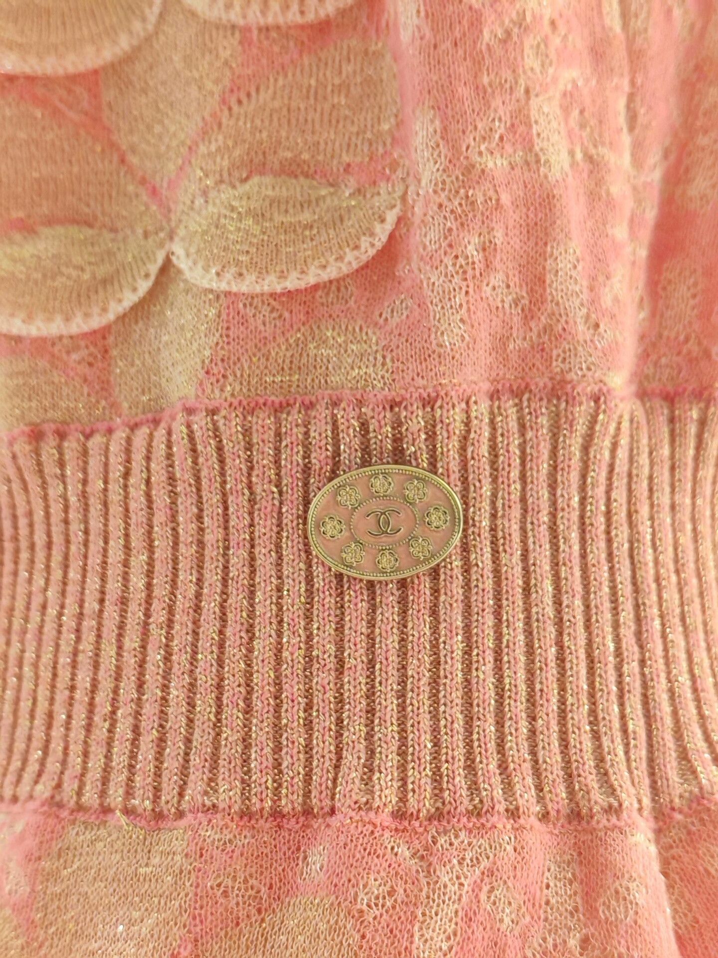 Chanel Chanel Pink Knit Sleeveless Dress 38 Size S / US 4 / IT 40 - 4 Thumbnail