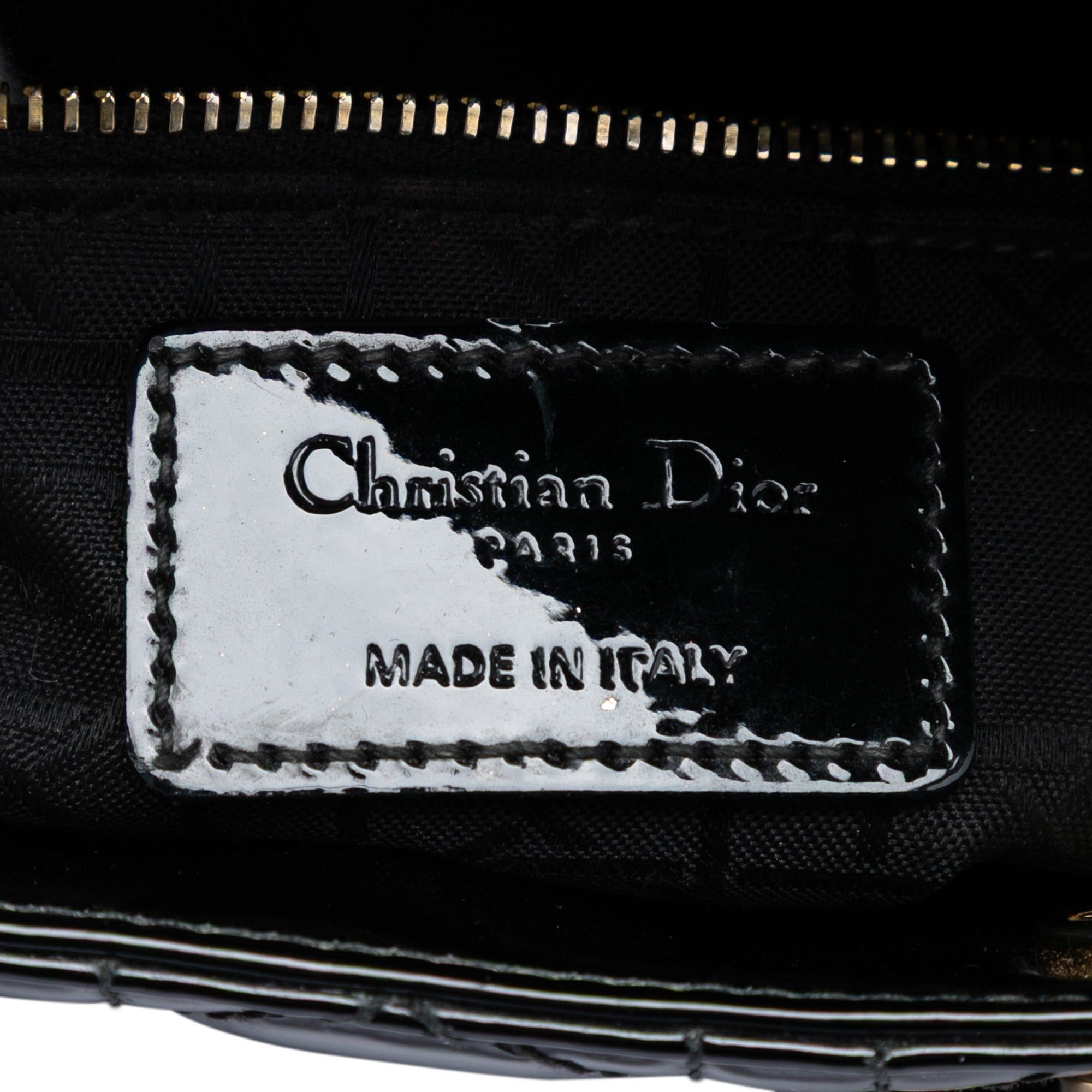 Dior Mini Patent Cannage Lady Dior Size ONE SIZE - 5 Thumbnail