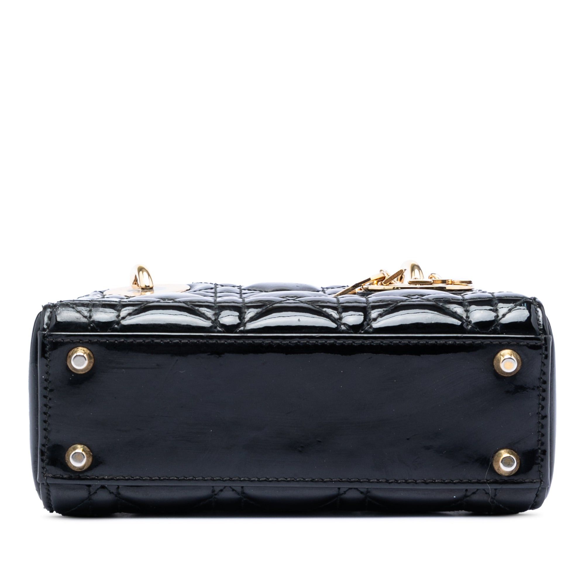 Dior Mini Patent Cannage Lady Dior Size ONE SIZE - 3 Thumbnail
