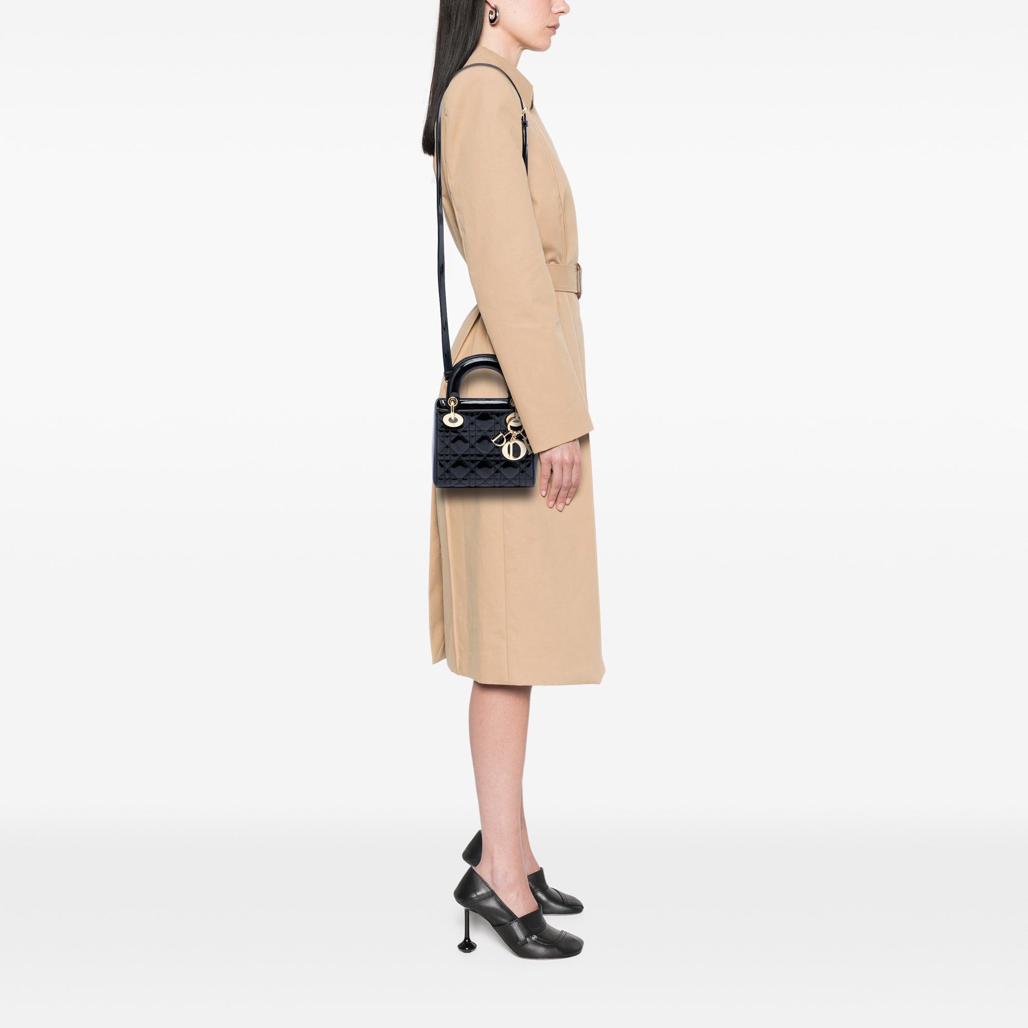 Dior Mini Patent Cannage Lady Dior Size ONE SIZE - 7 Thumbnail