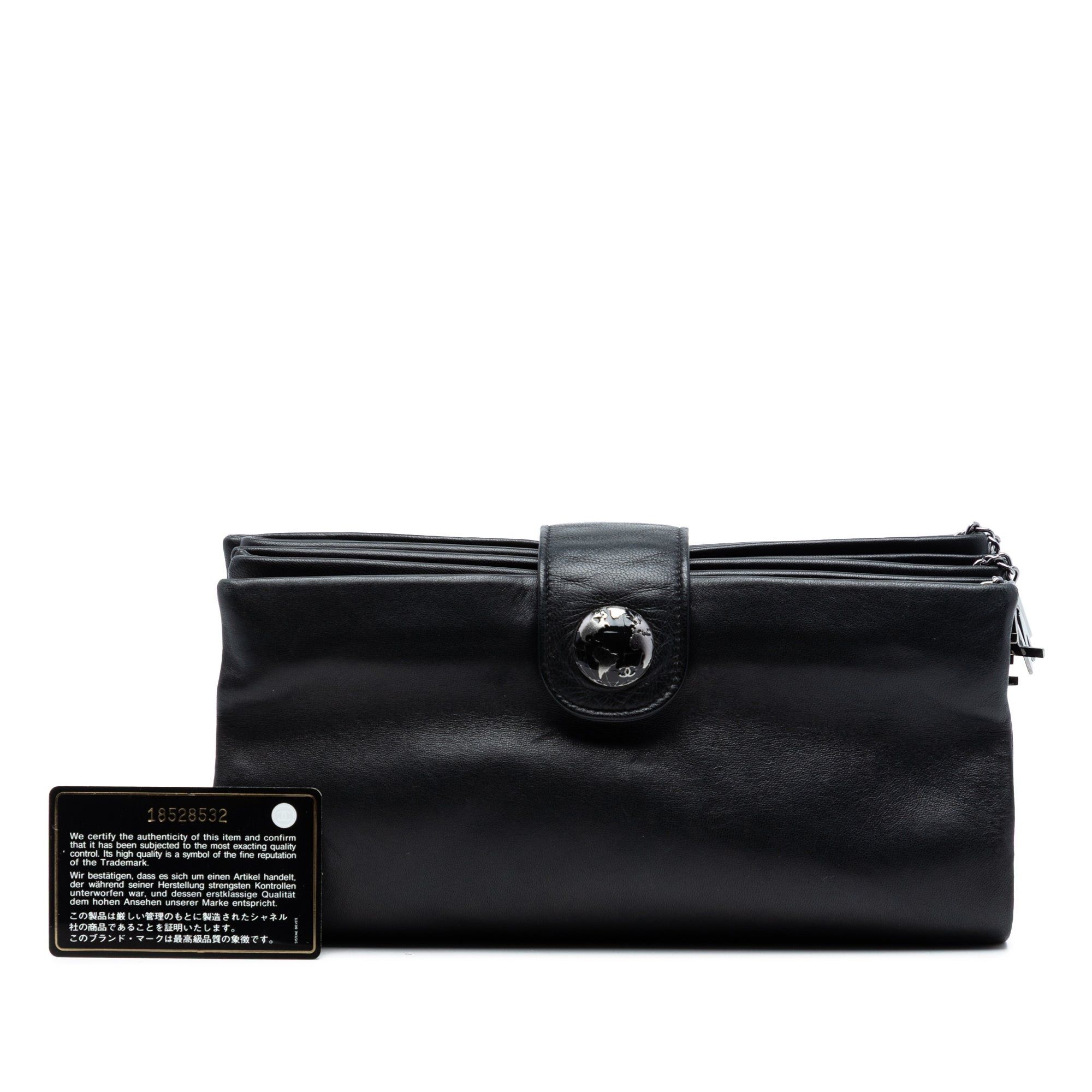 Chanel Lambskin Globe Emblem Clutch Size ONE SIZE - 8 Thumbnail