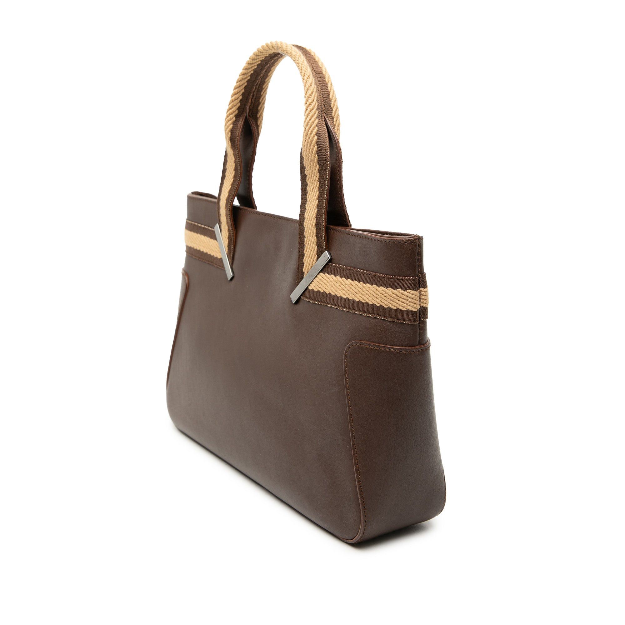 Gucci Leather Web Handbag Size ONE SIZE - 2 Thumbnail