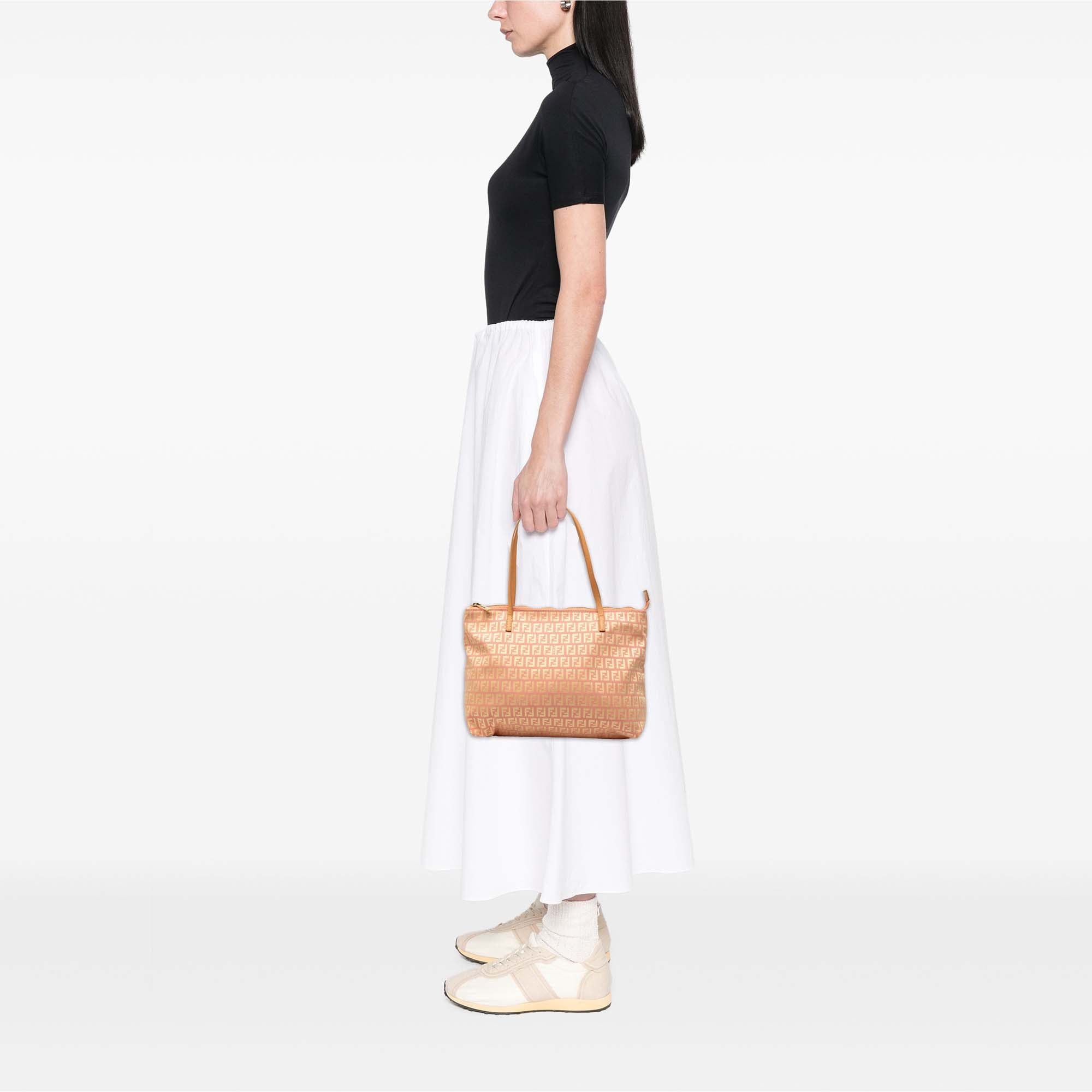 Fendi Small Zucchino Canvas Tote Size ONE SIZE - 7 Thumbnail