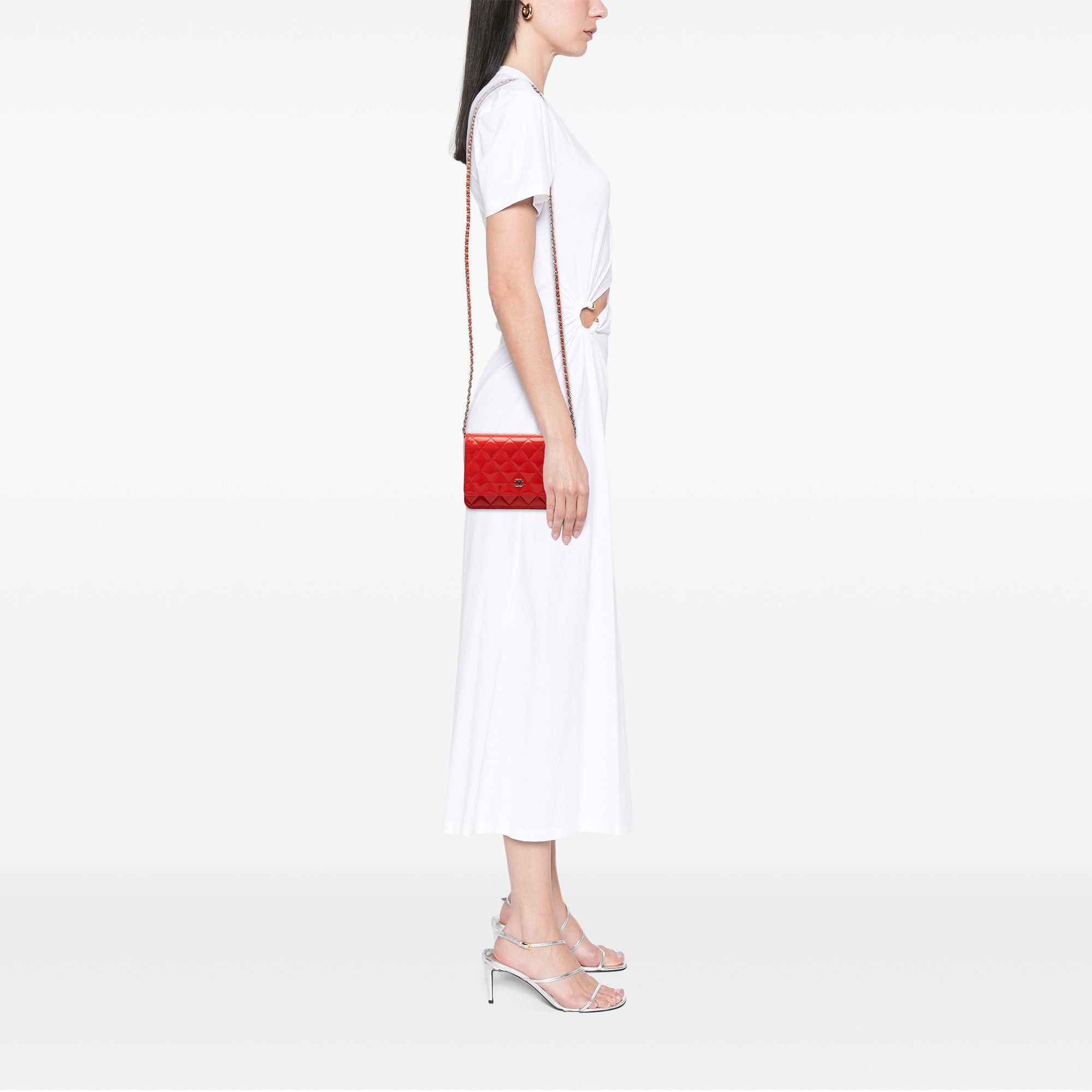 Chanel CC Patent Wallet on Chain Size ONE SIZE - 7 Thumbnail