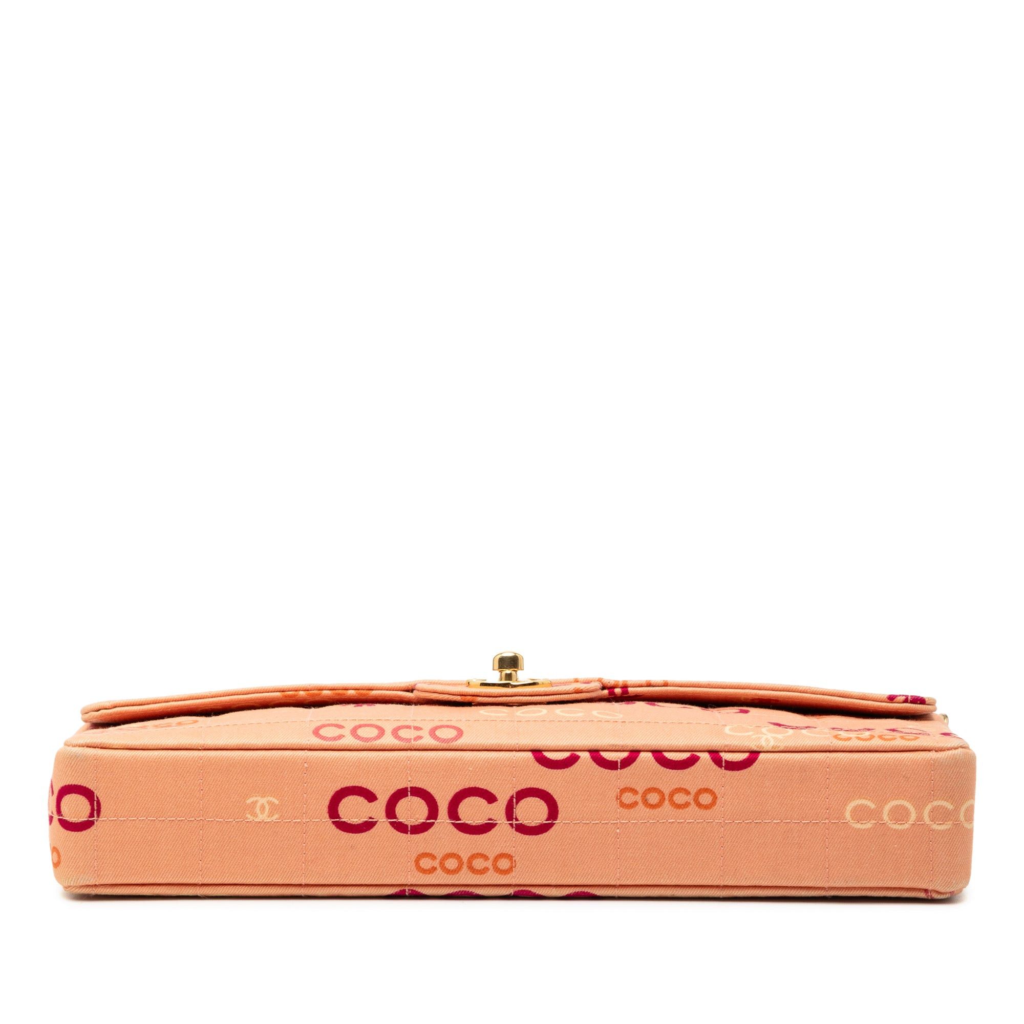 Chanel CC Chocolate Bar Canvas Logo East West Flap Size ONE SIZE - 3 Thumbnail