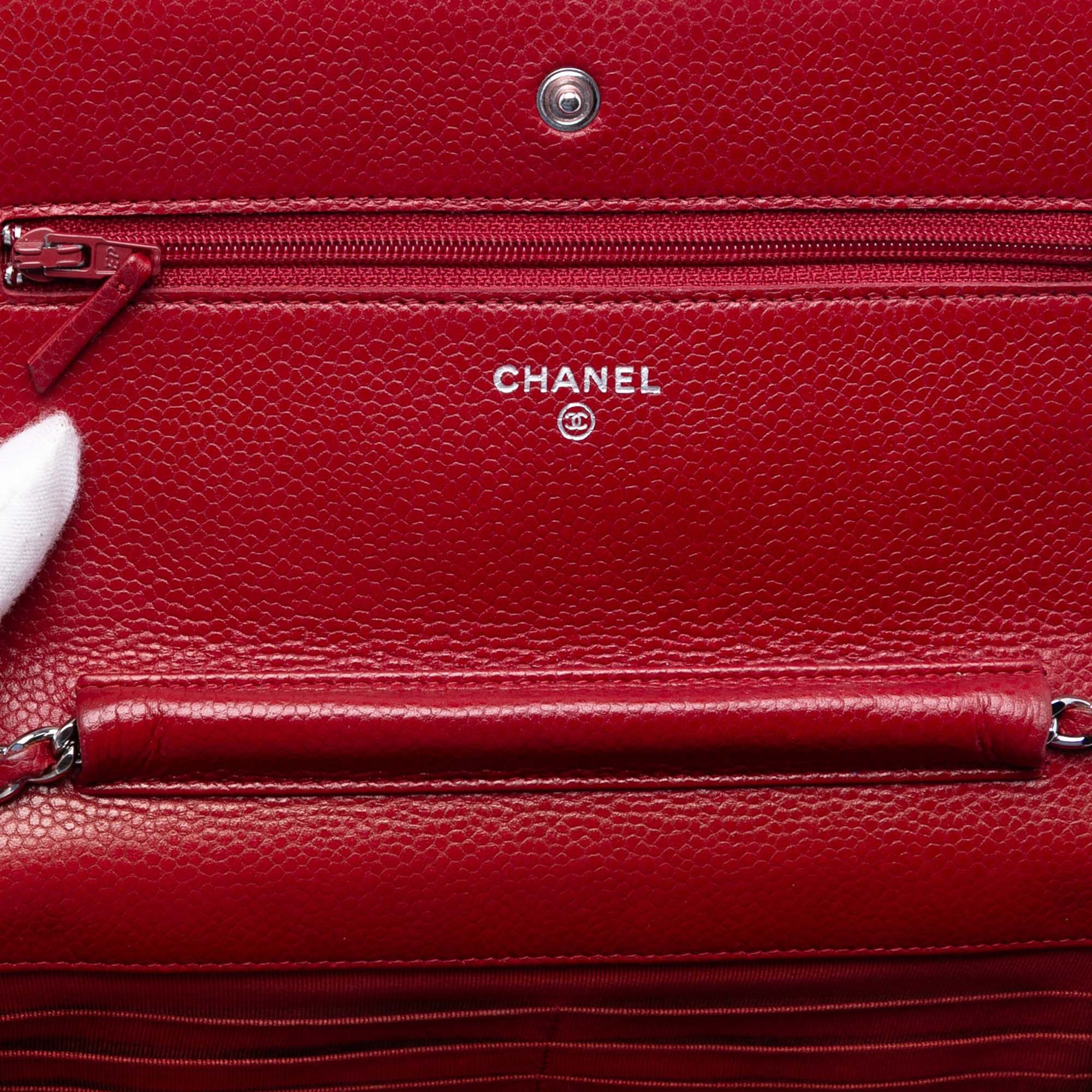 Chanel CC Quilted Caviar Wallet on Chain Size ONE SIZE - 4 Thumbnail