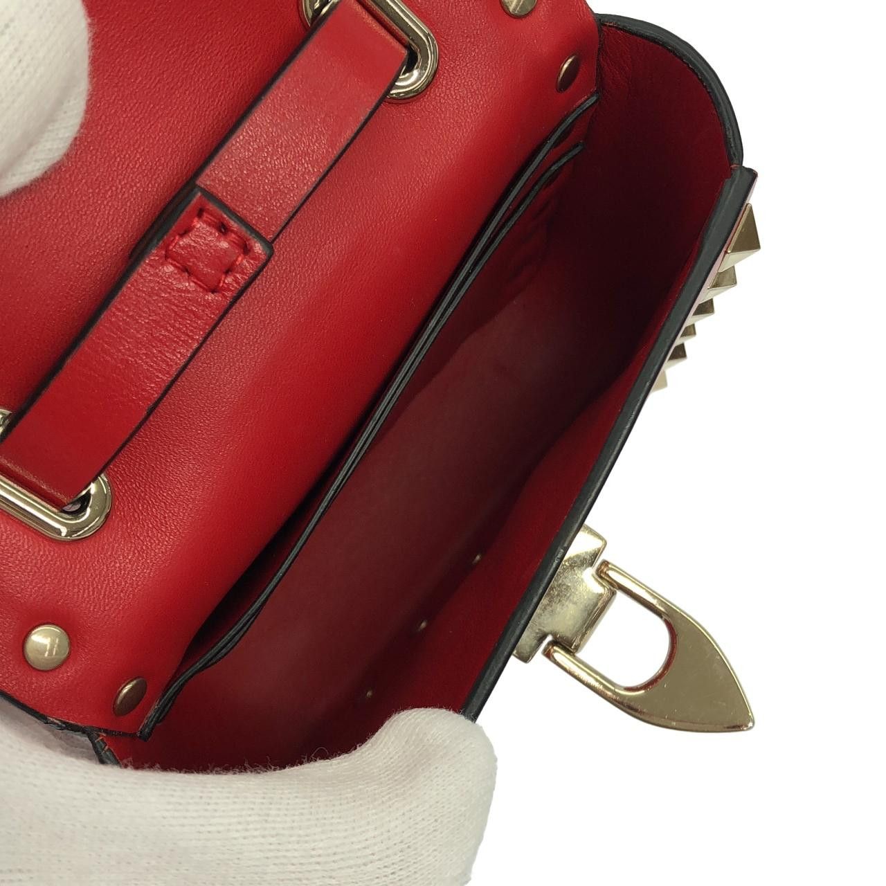 Valentino Valentino Valentino Garavani Calf Shoulder Bag Leather Shoulder Bag WW2P0W40XVJ DUTY FREE for USA Size ONE SIZE - 7 Thumbnail