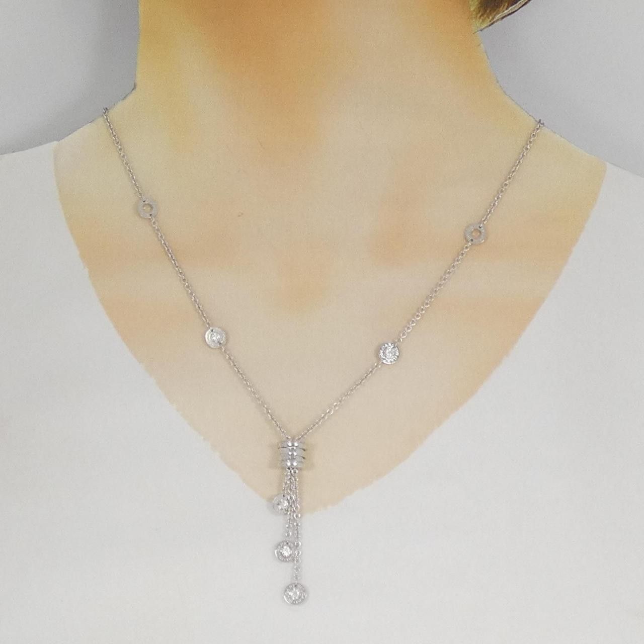 Bvlgari Bvlgari Bvlgari B.zero1 750 White Gold Diamond Necklace Precious Metal Necklace CL853897 DUTY FREE for USA Size ONE SIZE - 5 Thumbnail