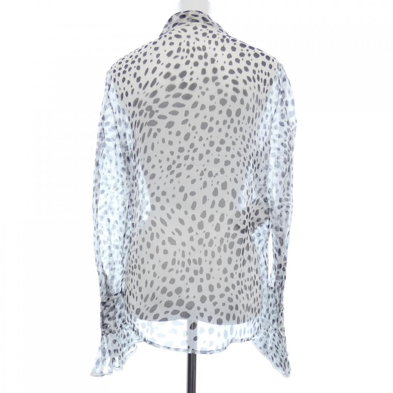 Miu Miu Miu Miu Miu Miu Silk Shirt Textile Dress Shirt MK1378 1UBD DUTY FREE for USA Size ONE SIZE - 2 Thumbnail