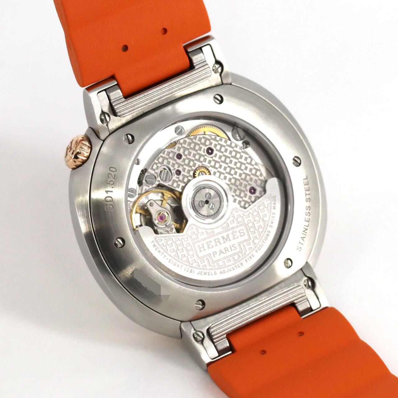Hermes Hermes Hermes Hermes Cut Au750 Stainless Steel Automatic Metal Automatic SD1.520 DUTY FREE for USA Size ONE SIZE - 5 Thumbnail