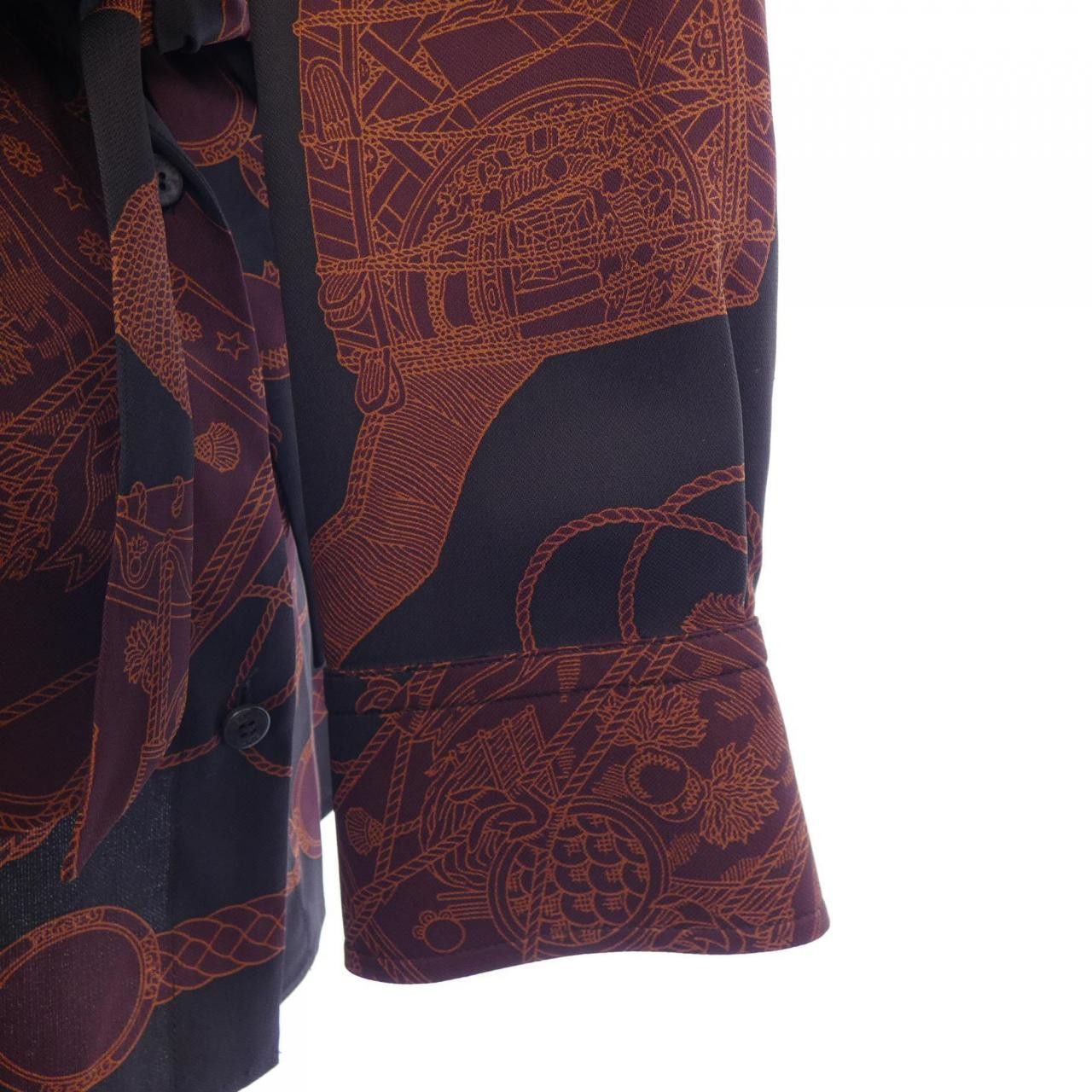 Hermes Hermes Hermes Silk Shirt 34 Textile Tops DUTY FREE for USA Size ONE SIZE - 6 Thumbnail