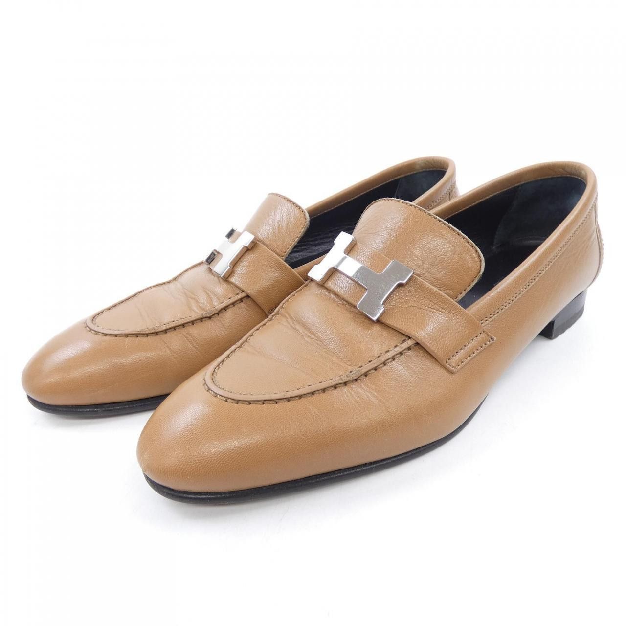 Hermes Hermes Hermes Paris H Buckle Leather Shoes Leather Shoes DUTY FREE for USA Size ONE SIZE - 3 Thumbnail