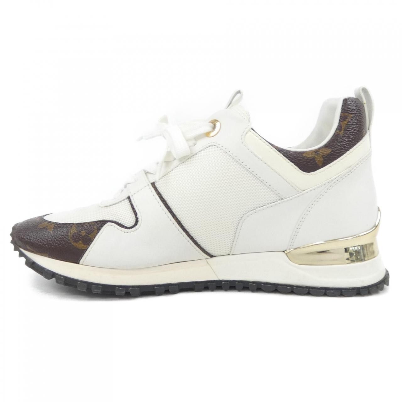 Louis Vuitton Louis Vuitton Louis Vuitton Run Away Line Calf Leather Monogram Sneakers Leather Shoes DUTY FREE for USA Size ONE SIZE - 2 Thumbnail