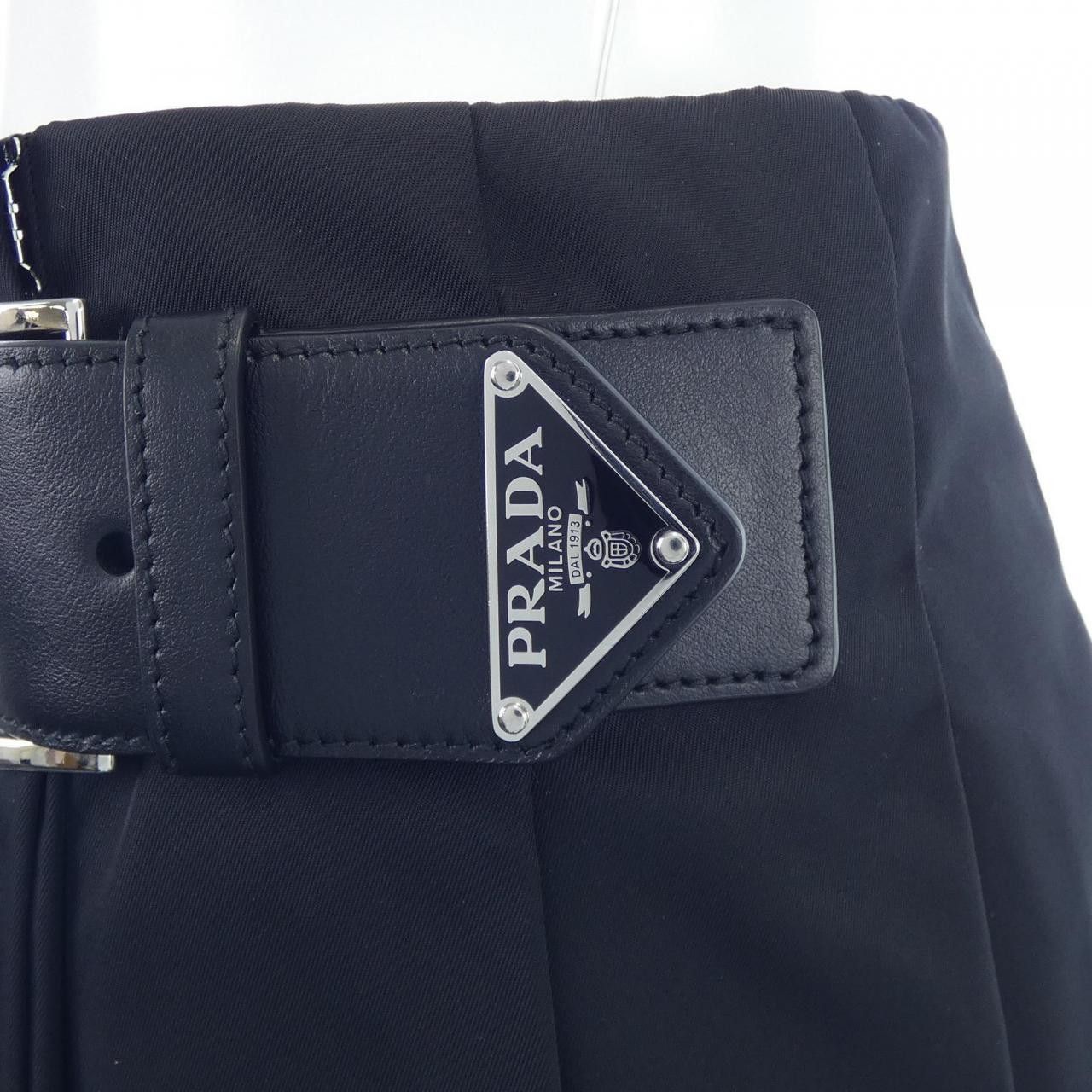 Prada Prada Prada Triangle Logo Re-Nylon Skirt Textile Skirts 21H922S2221WQ8 DUTY FREE for USA Size ONE SIZE - 7 Thumbnail