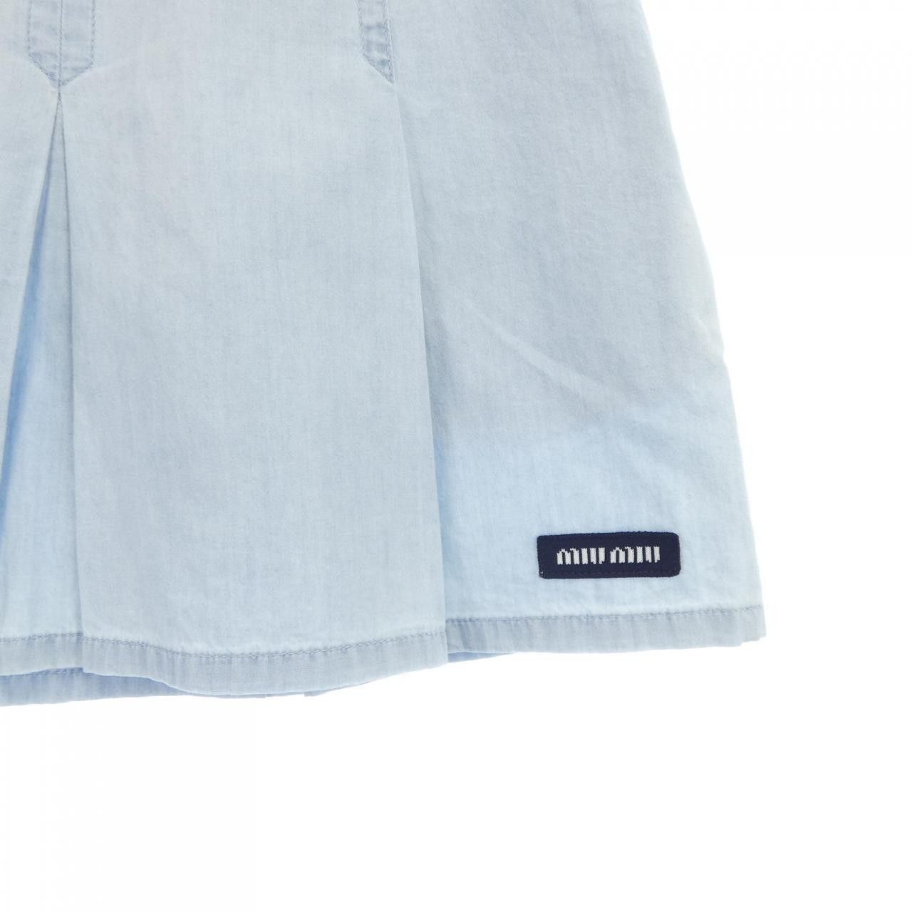 Miu Miu Miu Miu Miu Miu MIU MIU Logo Label Skirt Textile Skirts GWD328S00014UT DUTY FREE for USA Size ONE SIZE - 6 Thumbnail
