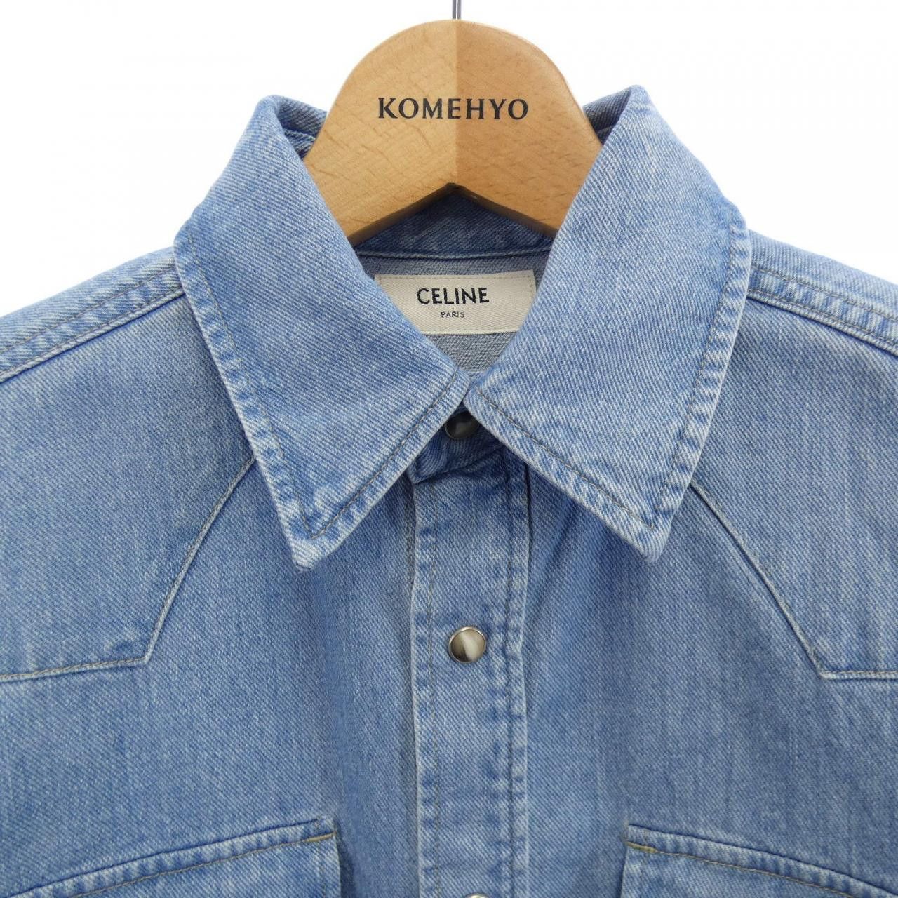 Celine Celine CELINE Cotton Shirt Textile Dress Shirt 2T185805P DUTY FREE for USA Size ONE SIZE - 5 Thumbnail