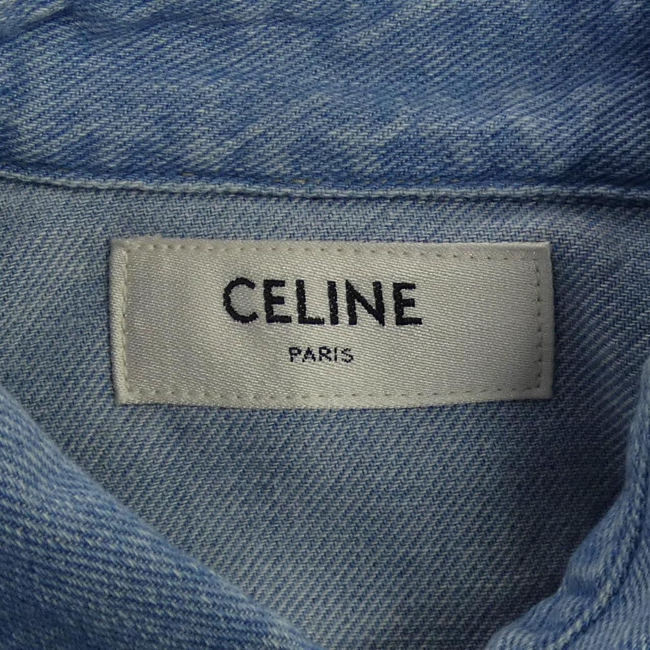 Celine Celine CELINE Cotton Shirt Textile Dress Shirt 2T185805P DUTY FREE for USA Size ONE SIZE - 4 Thumbnail