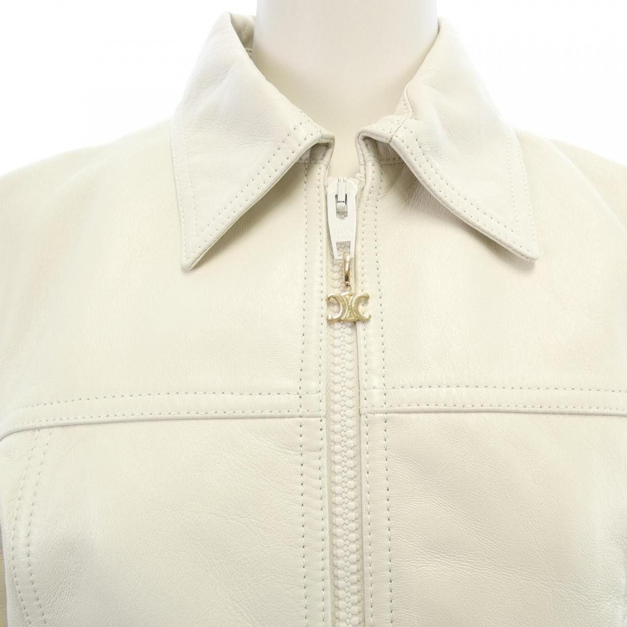 Celine Celine Celine Lamb Leather Jacket Leather Outerwear 2EF04291D DUTY FREE for USA Size ONE SIZE - 5 Thumbnail