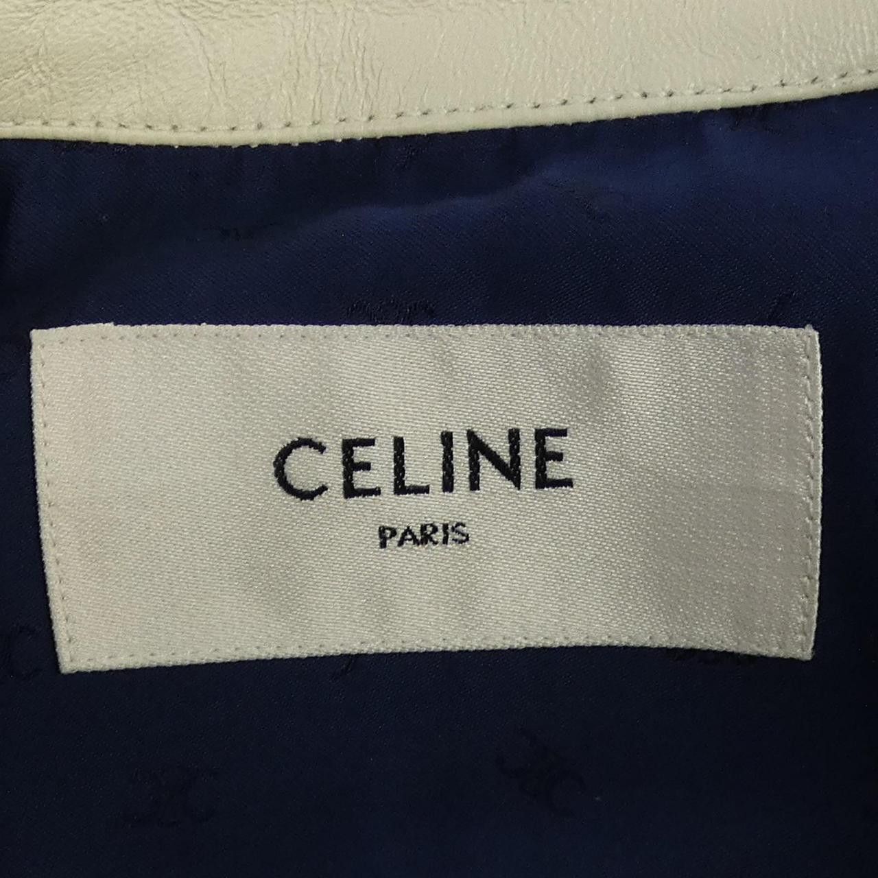 Celine Celine Celine Lamb Leather Jacket Leather Outerwear 2EF04291D DUTY FREE for USA Size ONE SIZE - 4 Thumbnail