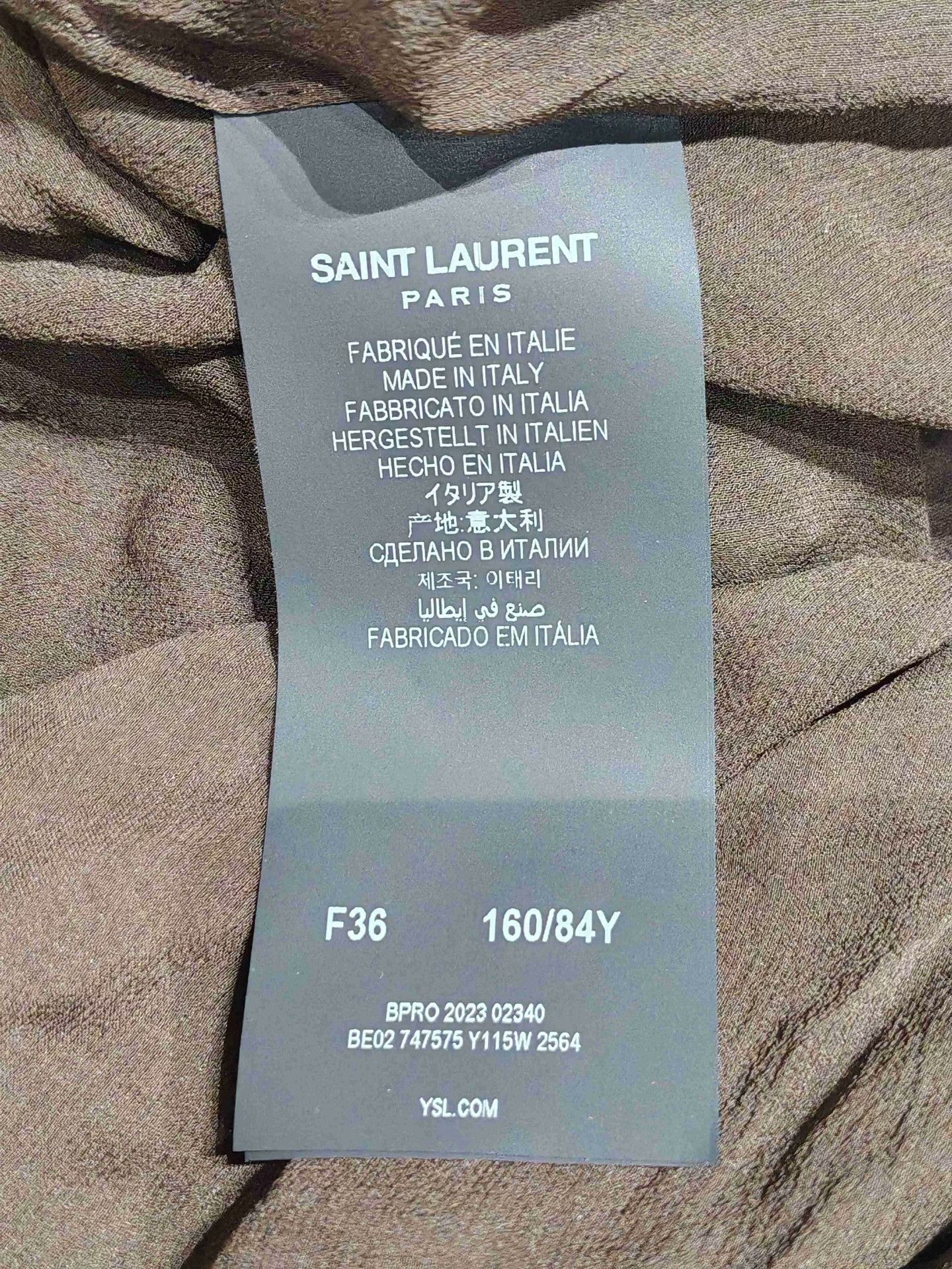 Saint Laurent Paris Saint Laurent Sheer Crepe Hooded Wrap Shirt Size XS / US 0-2 / IT 36-38 - 7 Thumbnail