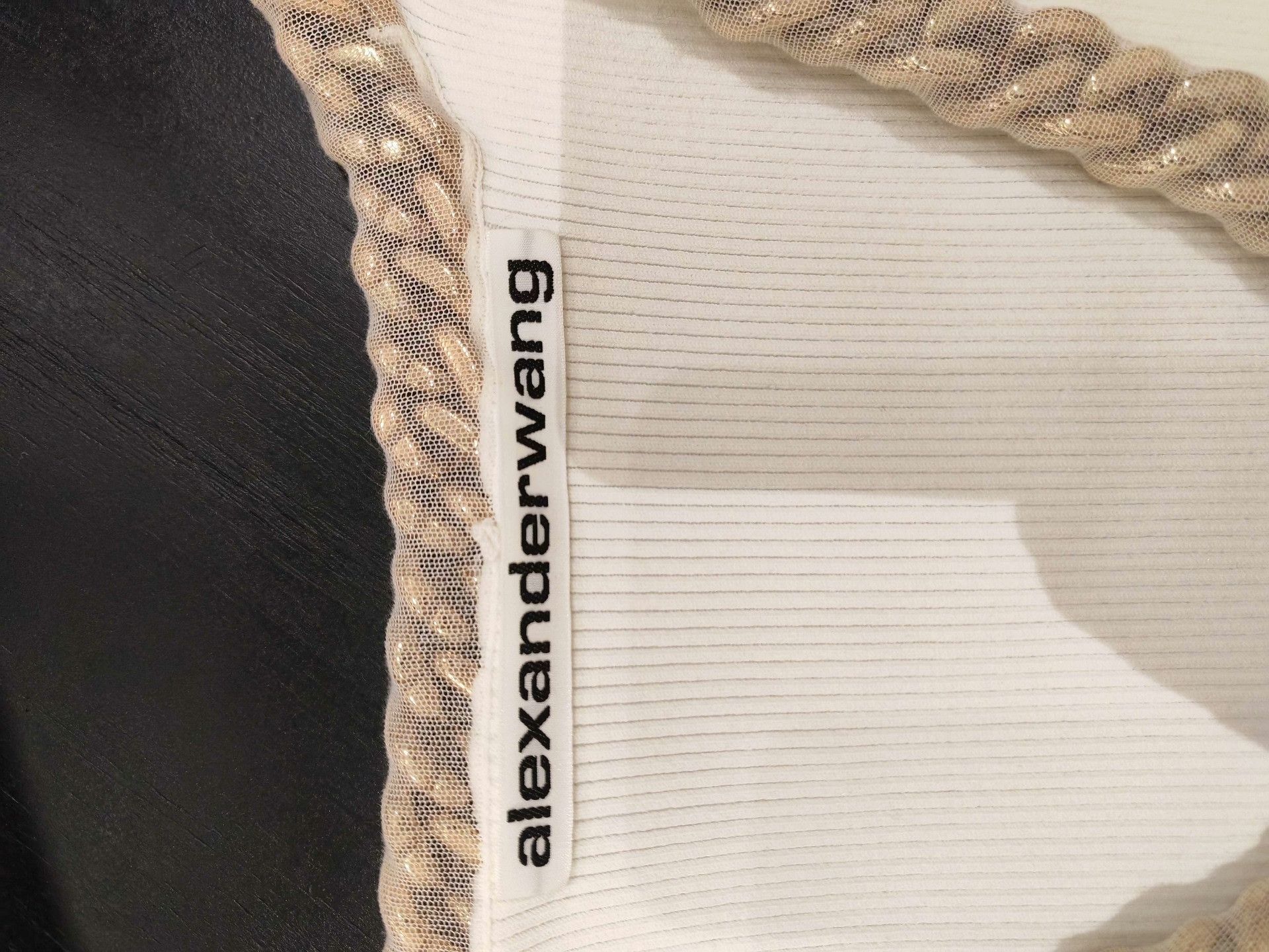 Alexander Wang Alexander Wang White Chain Knit Top Size XS / US 0-2 / IT 36-38 - 3 Thumbnail